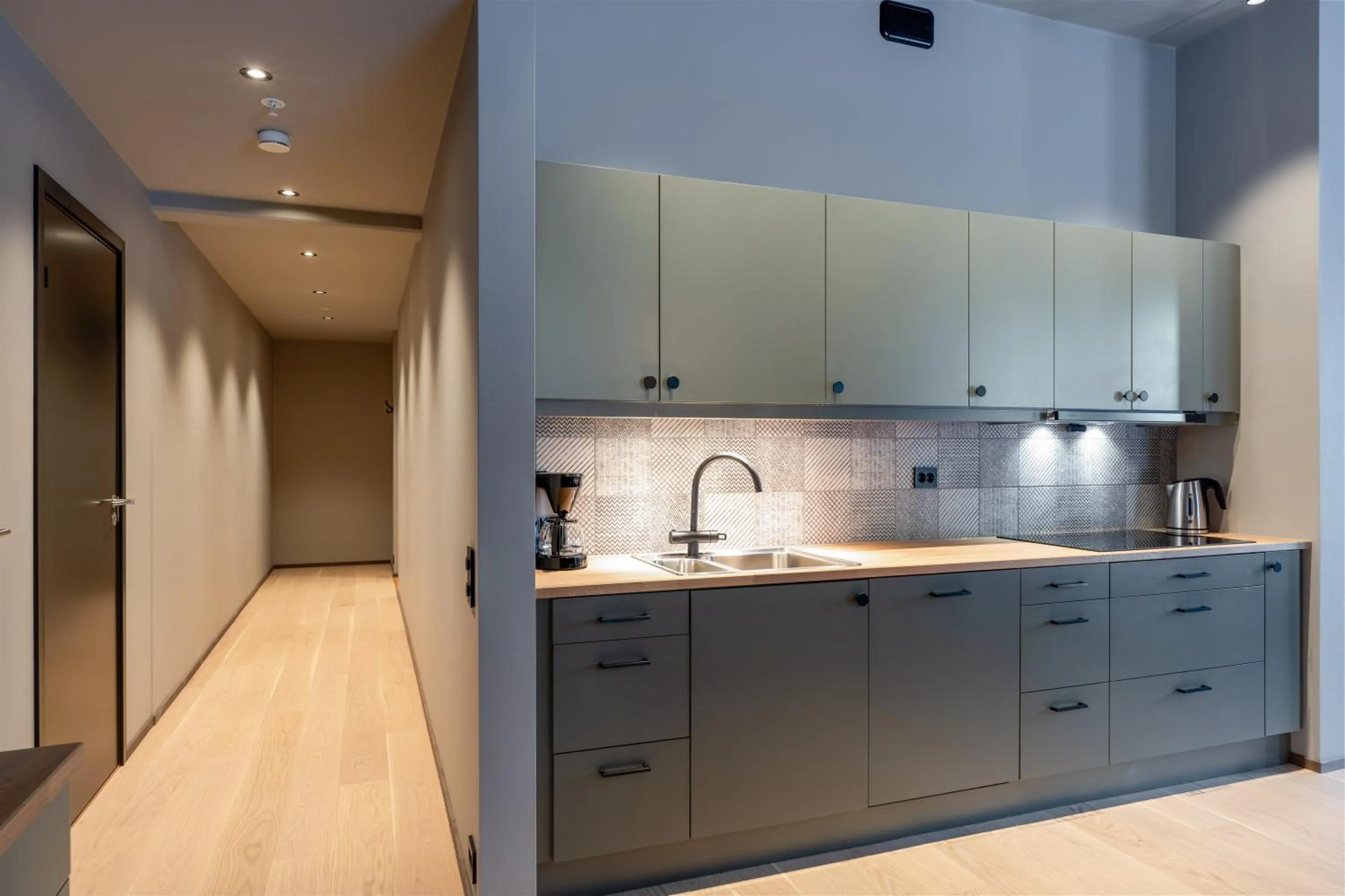 Kitchen or kitchenette in Riddergaarden Leiligheter