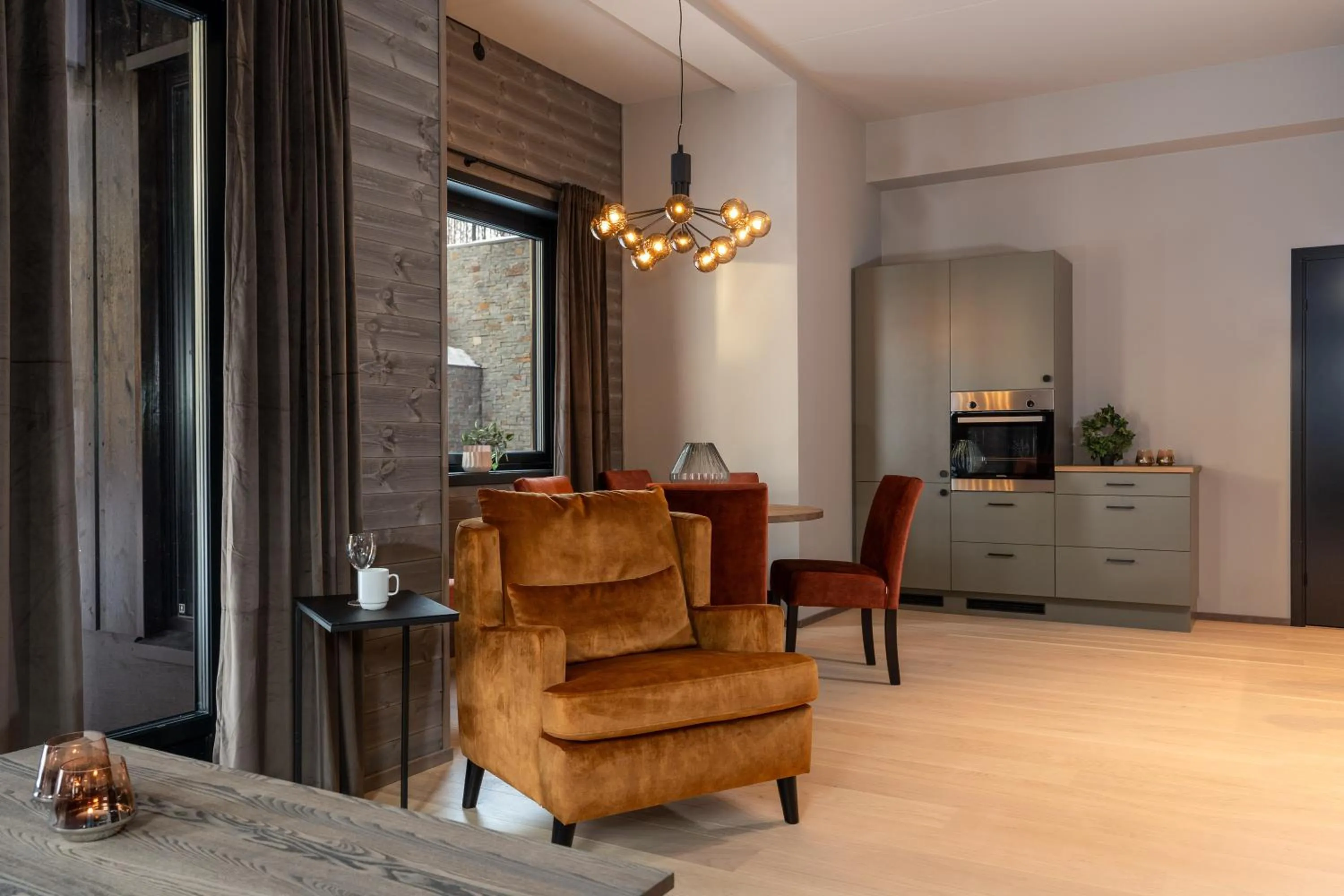 Kitchen or kitchenette in Riddergaarden Leiligheter