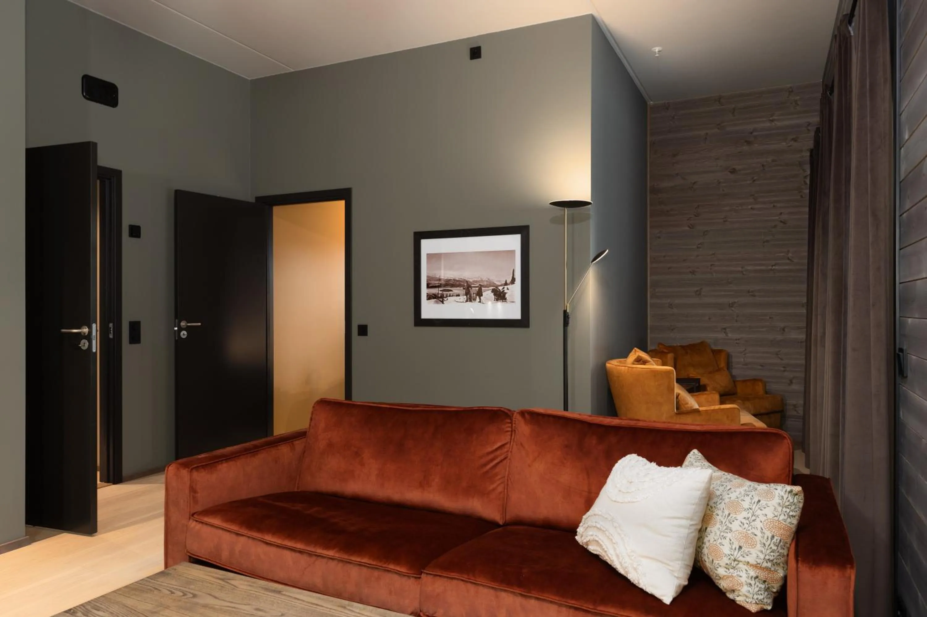 Living room in Riddergaarden Leiligheter