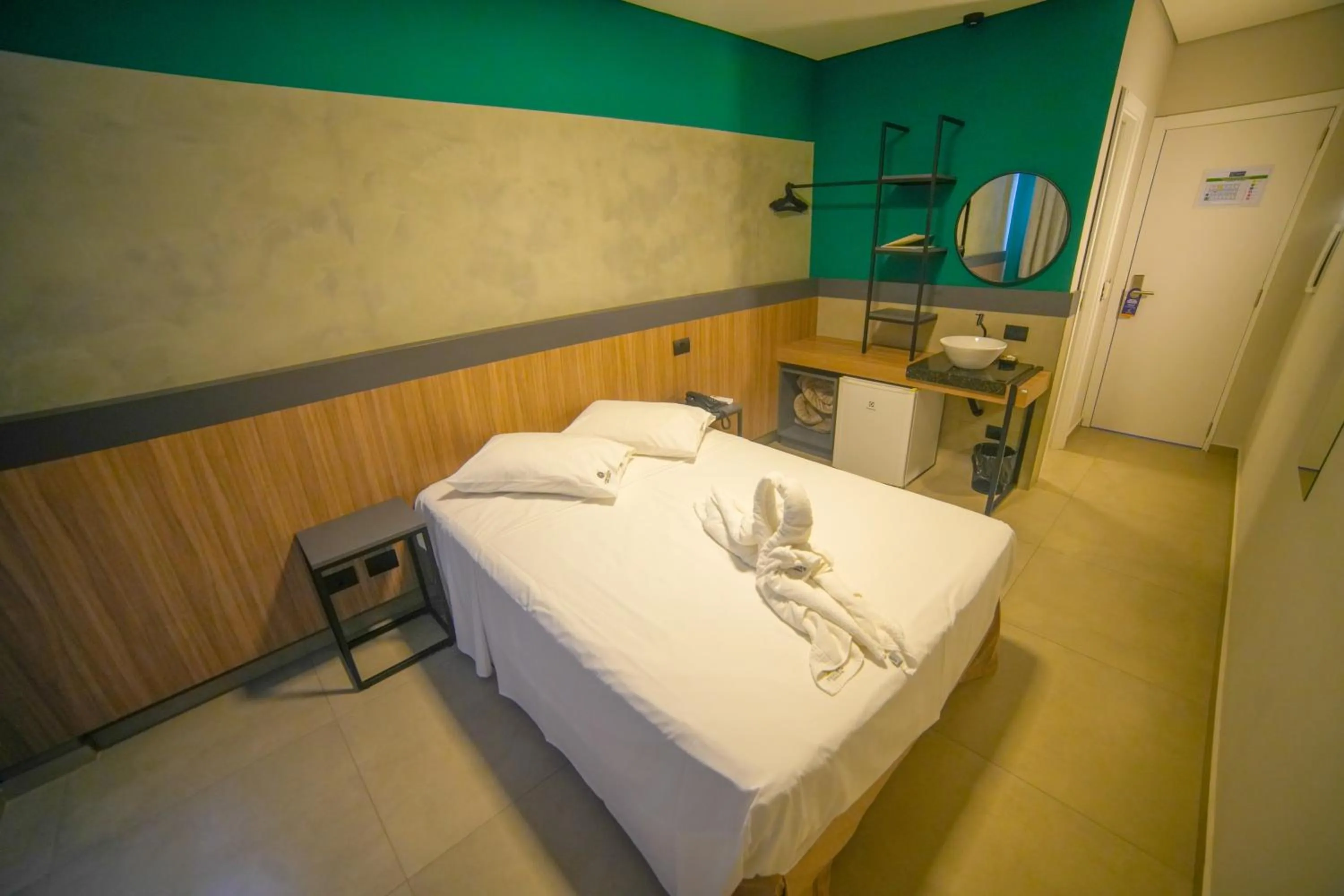 Bed in Hotel Coroados Foz Express