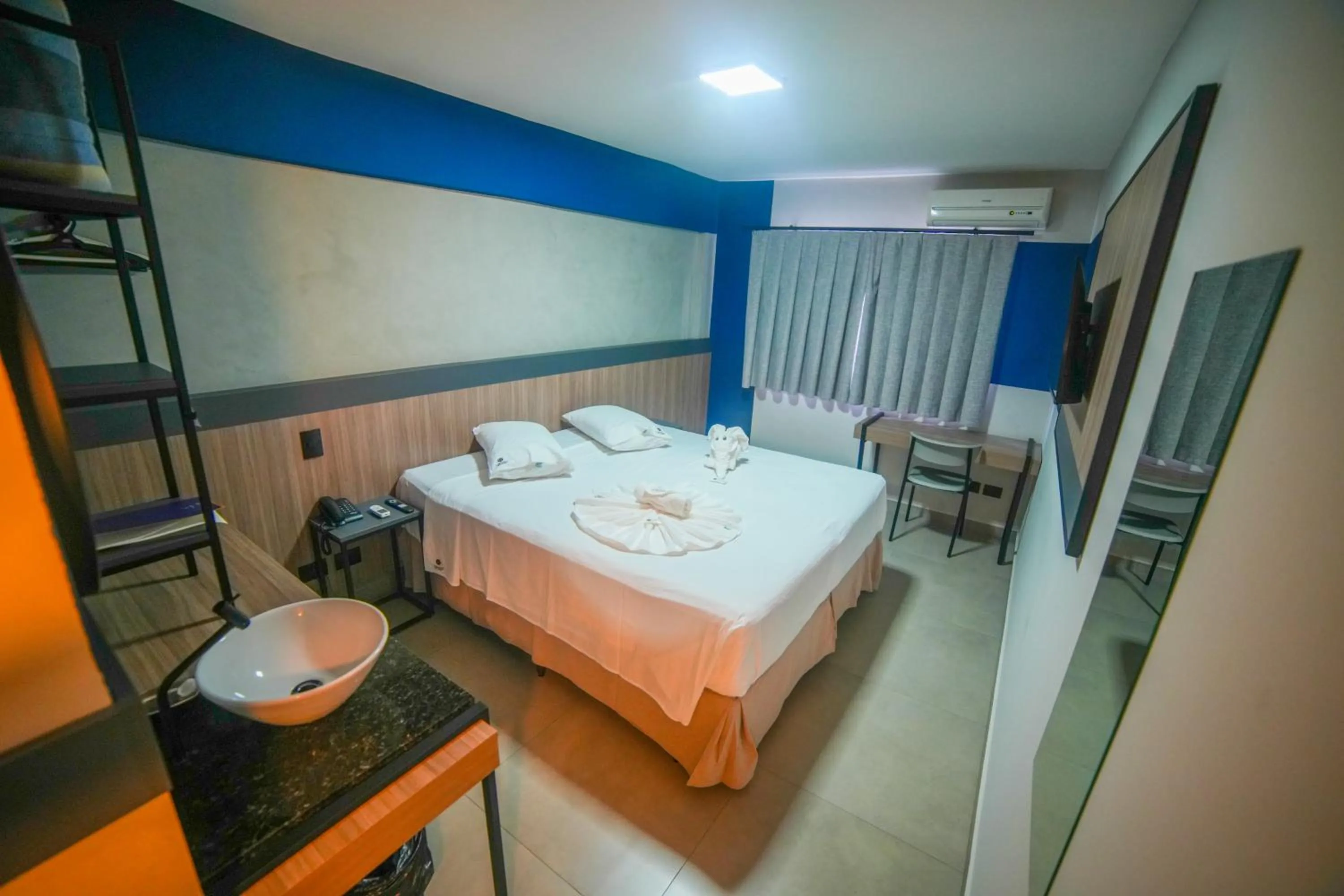 Bed in Hotel Coroados Foz Express