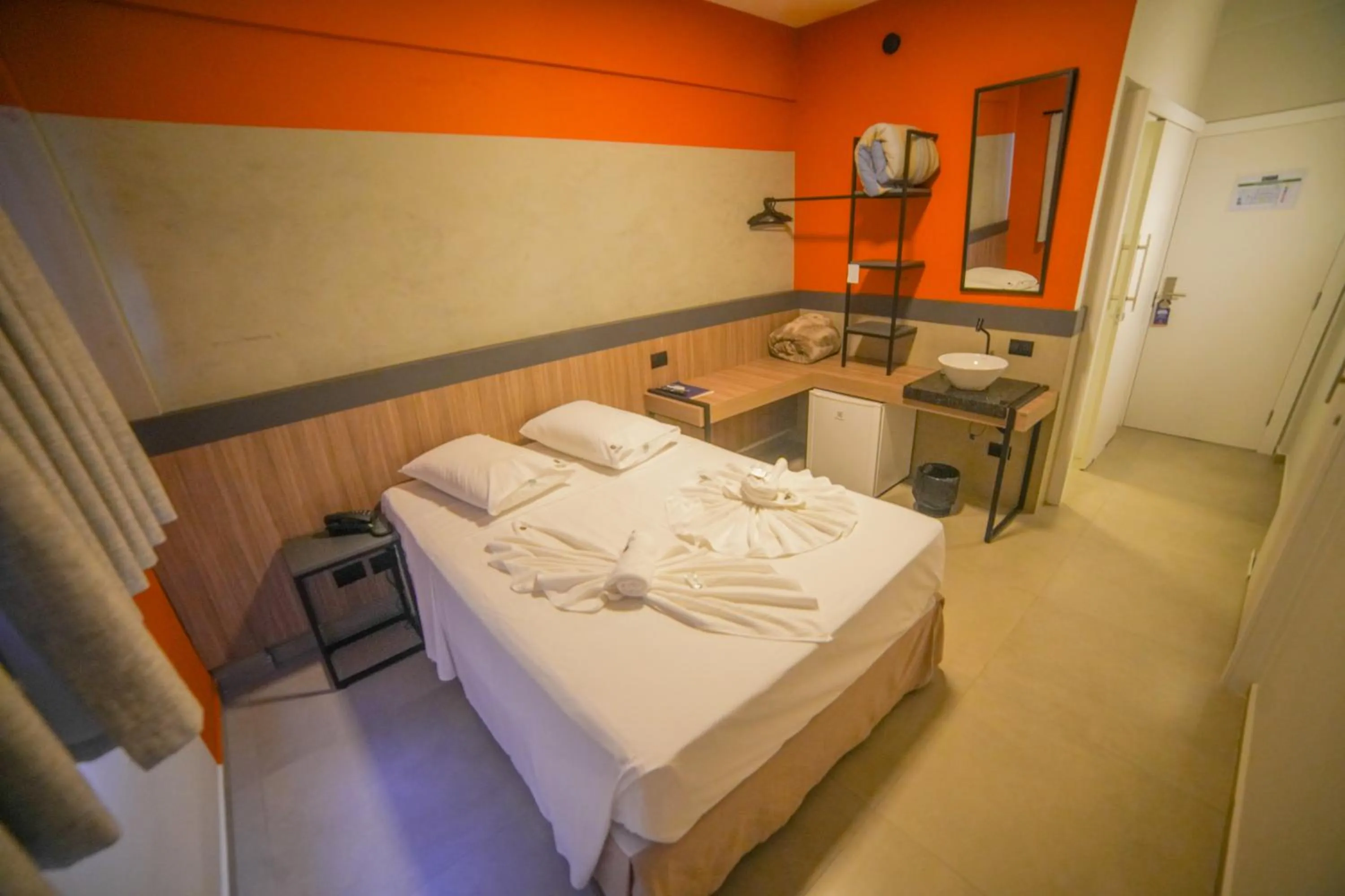 Bed in Hotel Coroados Foz Express