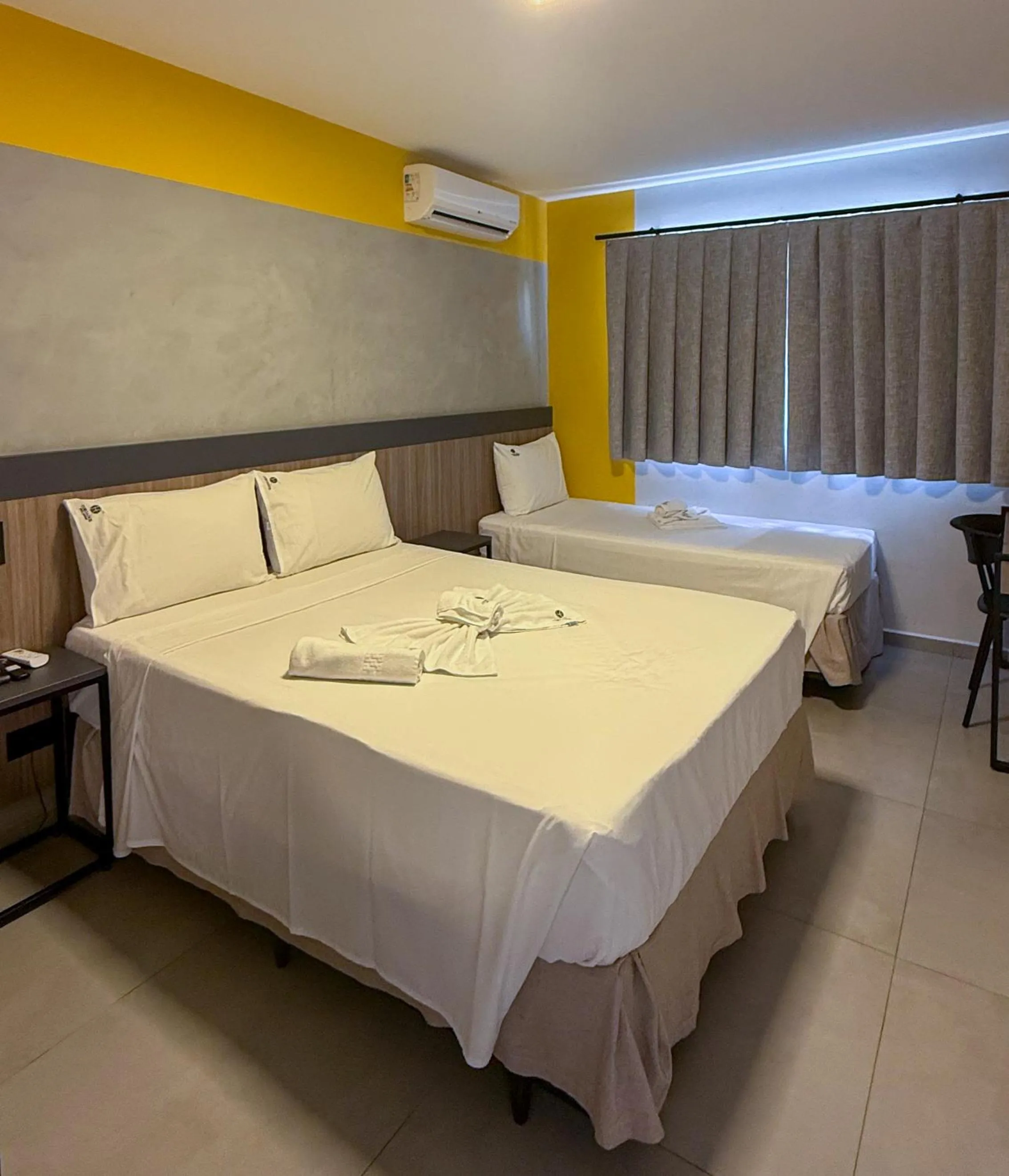 Bed in Hotel Coroados Foz Express