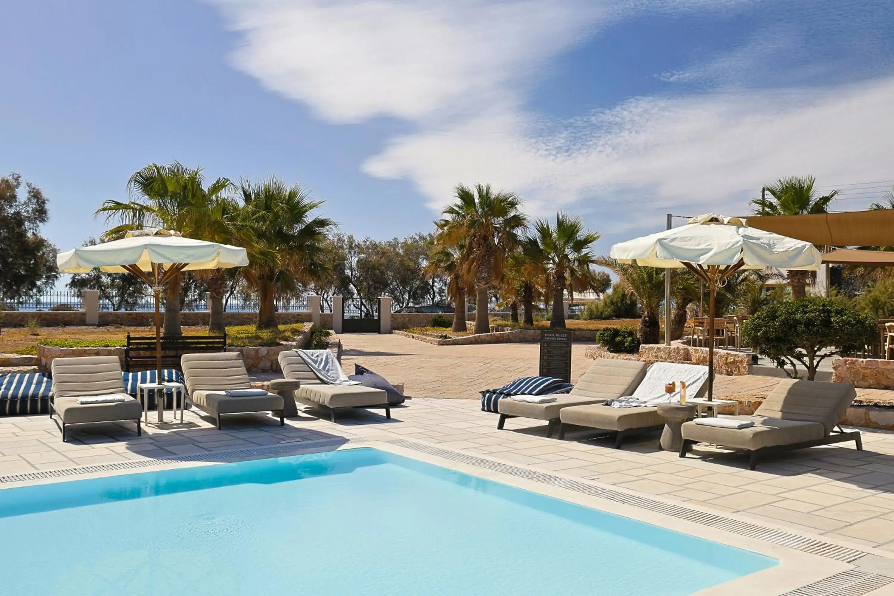 Swimming pool in Santo Miramare Beach Resort Swimming pool in Santo Miramare Beach Resort