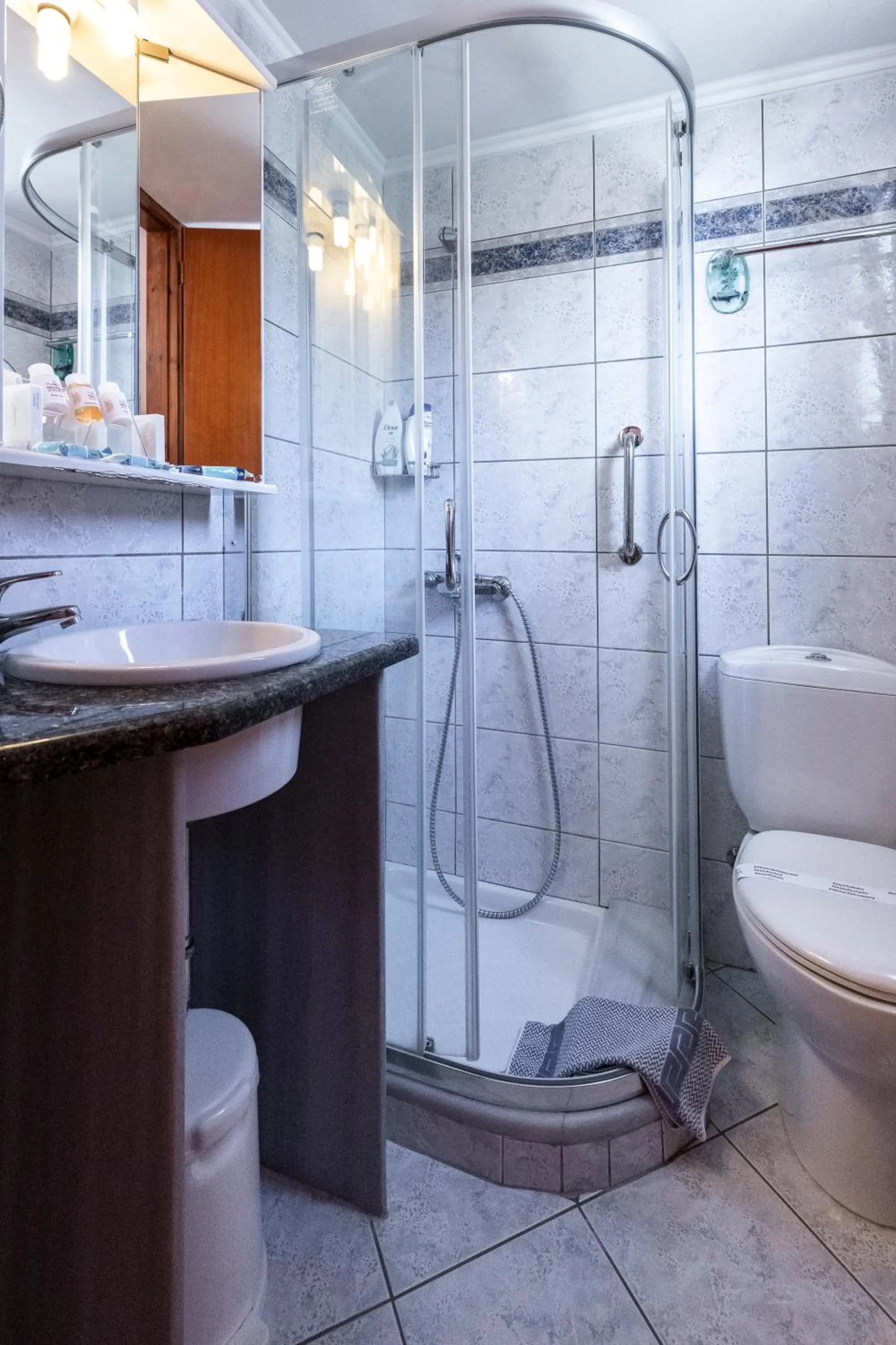 Shower in Irida Beach Resort Suites