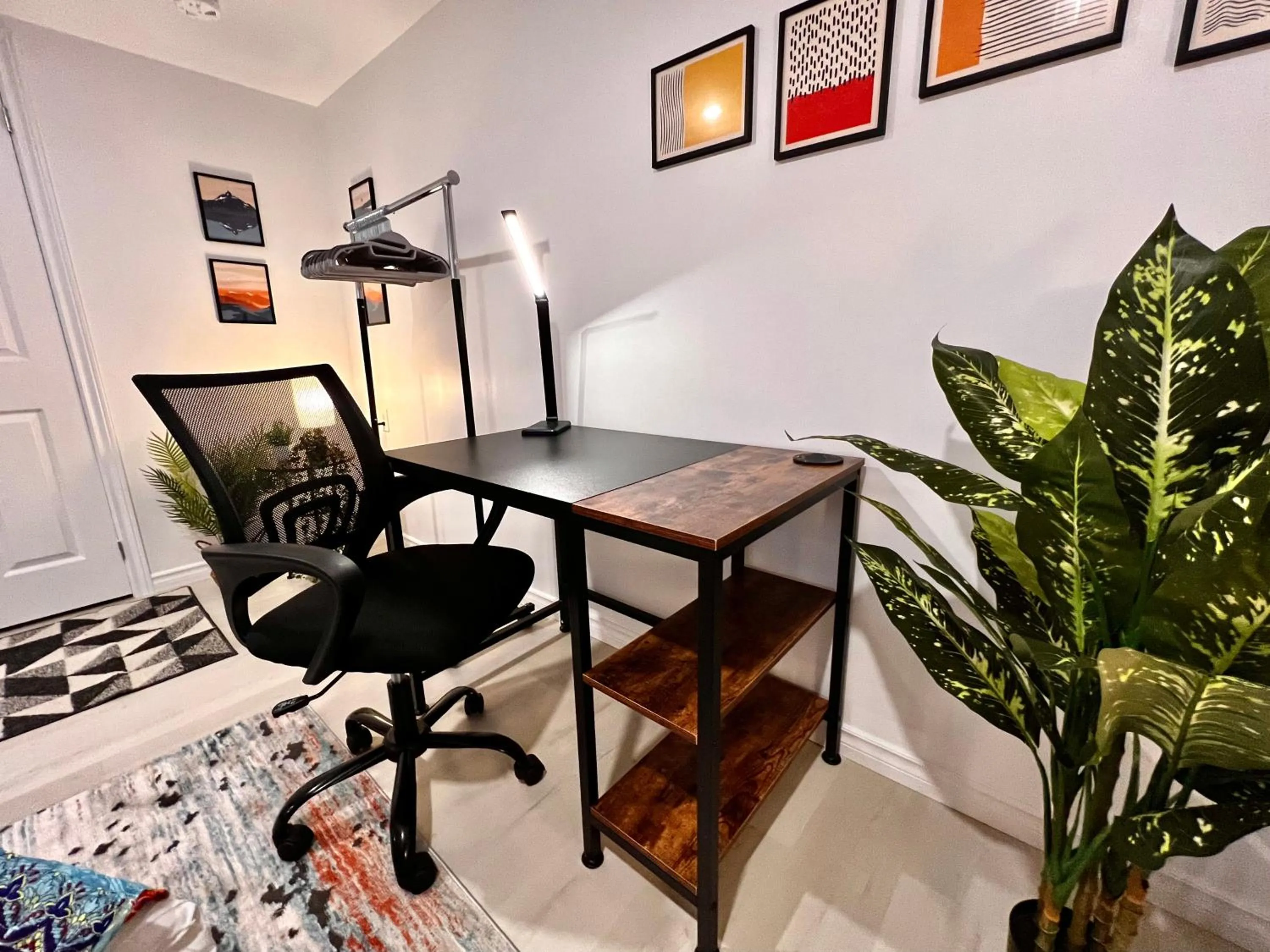 Seating area in The Boho Oasis