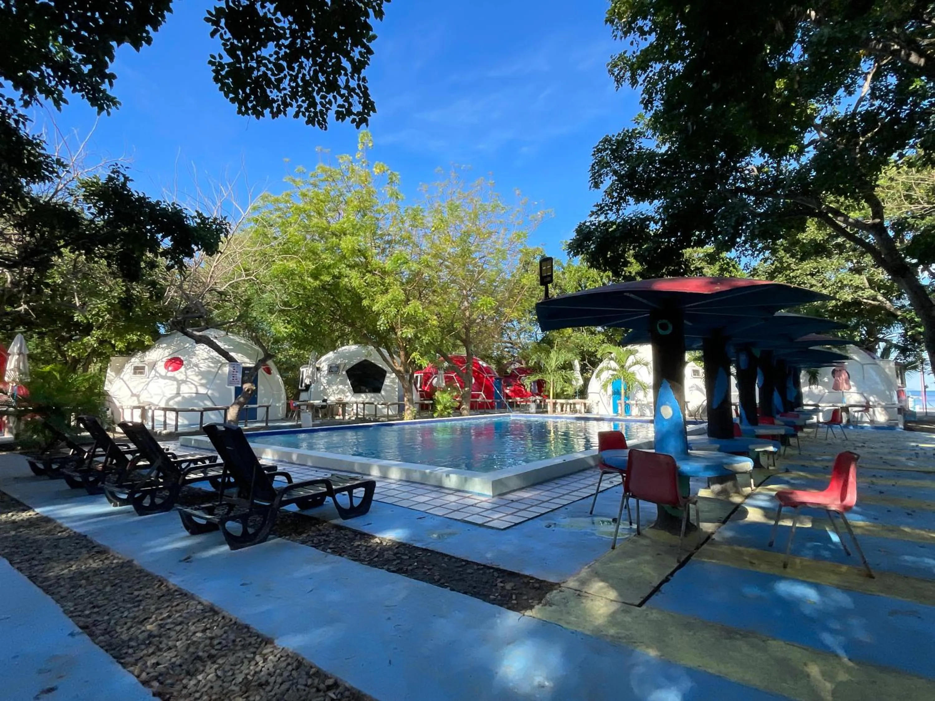 Pool view in Binubusan Beach Hotel and Resort