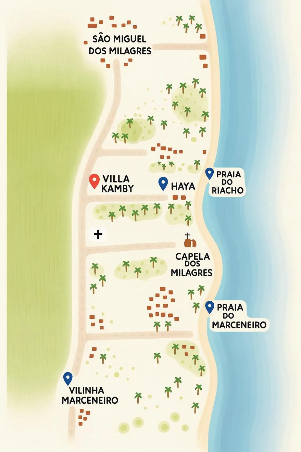 Location in KAMBY MILAGRES l Natureza e Conforto