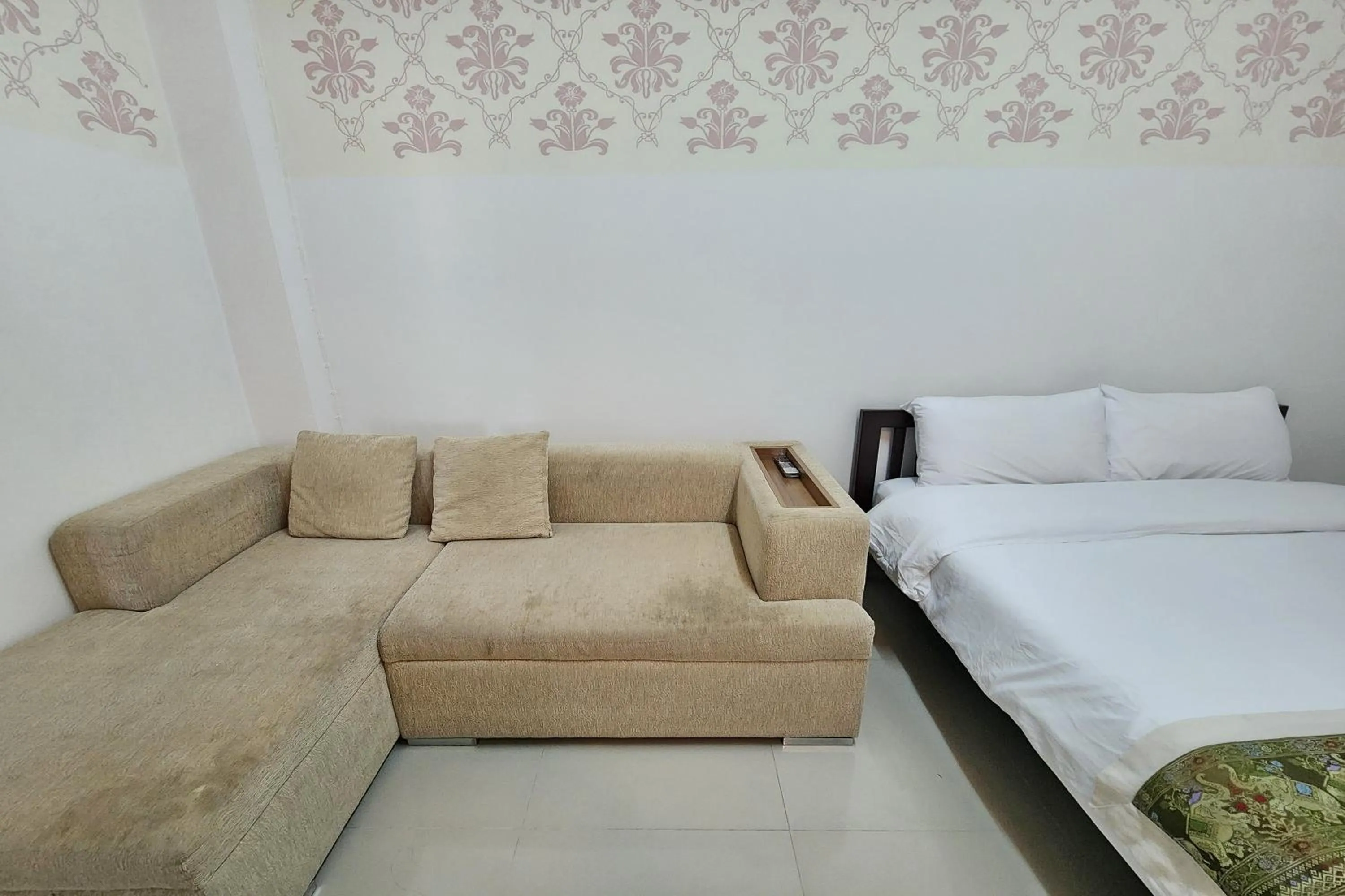 Bed in Green Apartment Kaset