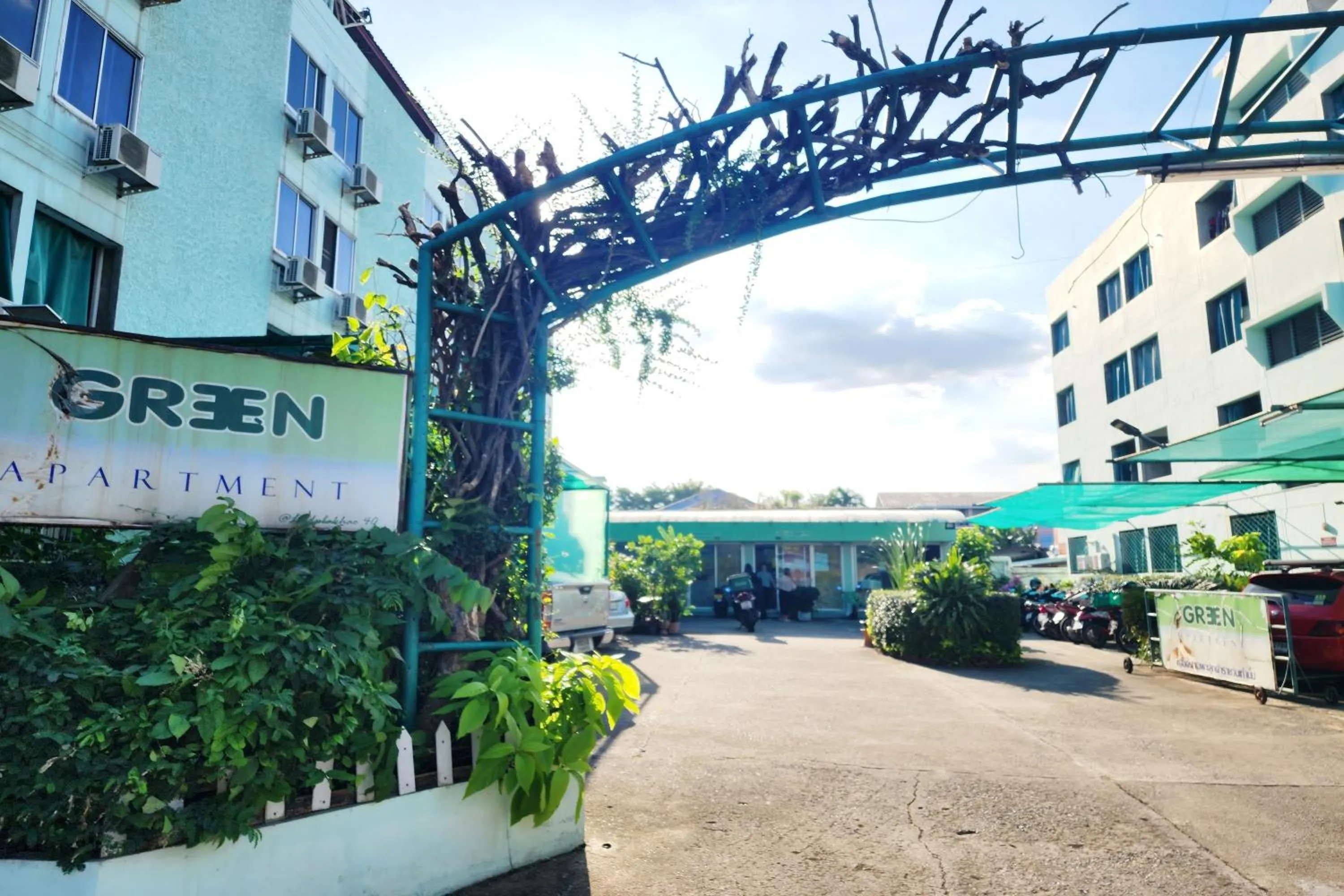 Property building in Green Apartment Kaset