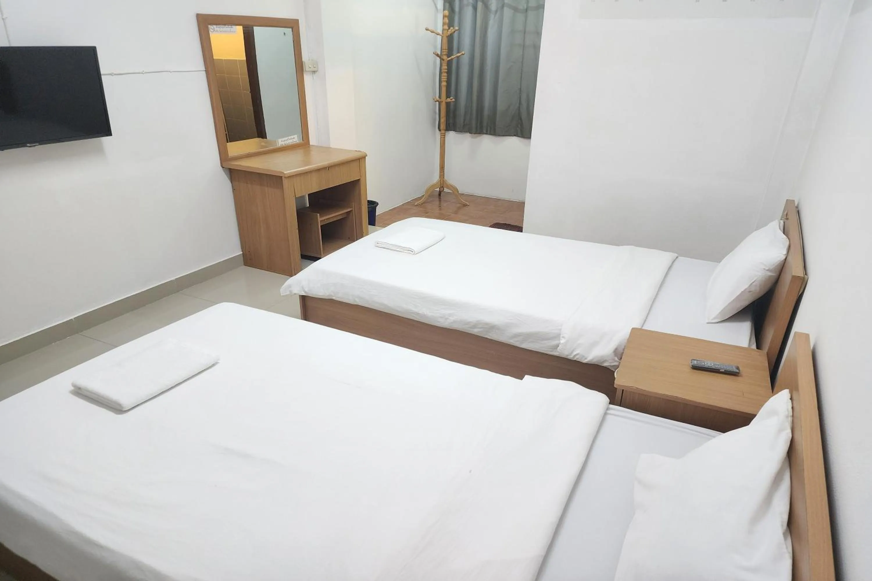 Bedroom, Bed in Green Apartment Kaset