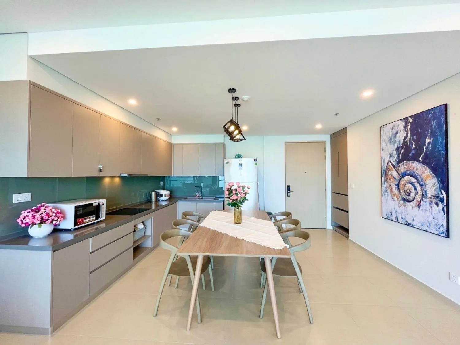 kitchen in The Sóng Apartment Vũng Tàu - Sophia's House