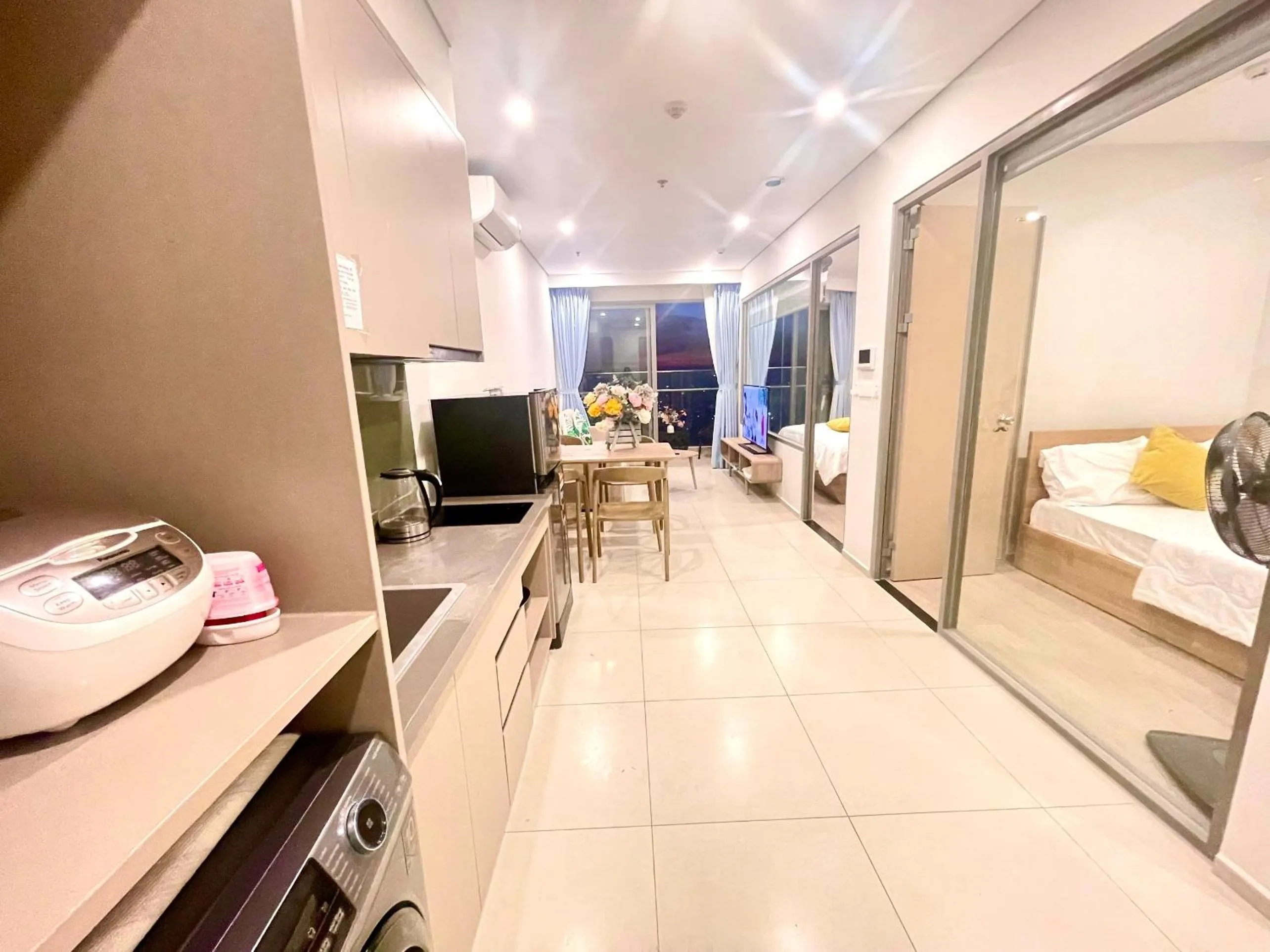 Living room, Bed in The Sóng Apartment Vũng Tàu - Sophia's House