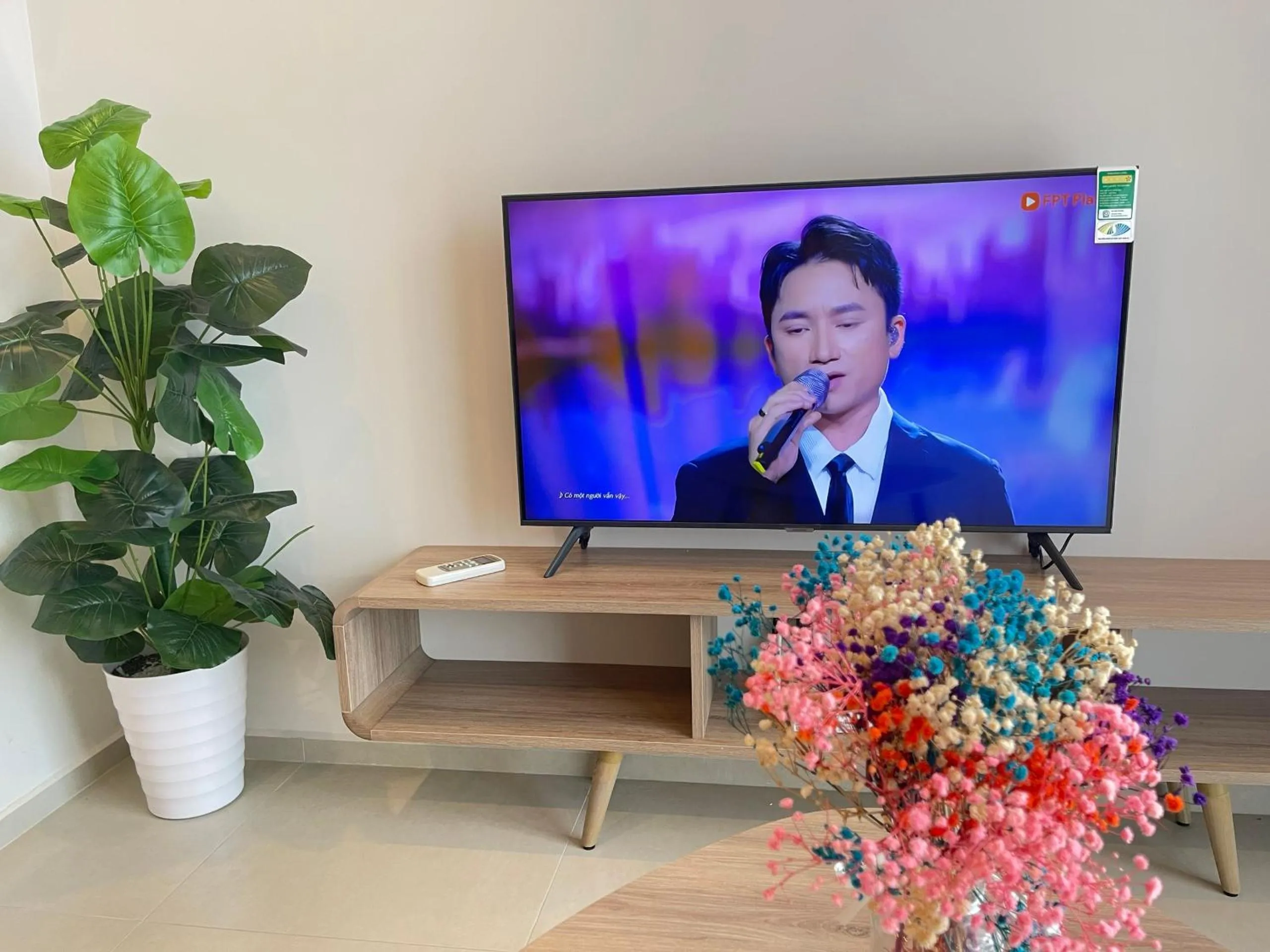 TV and multimedia in The Sóng Apartment Vũng Tàu - Sophia's House