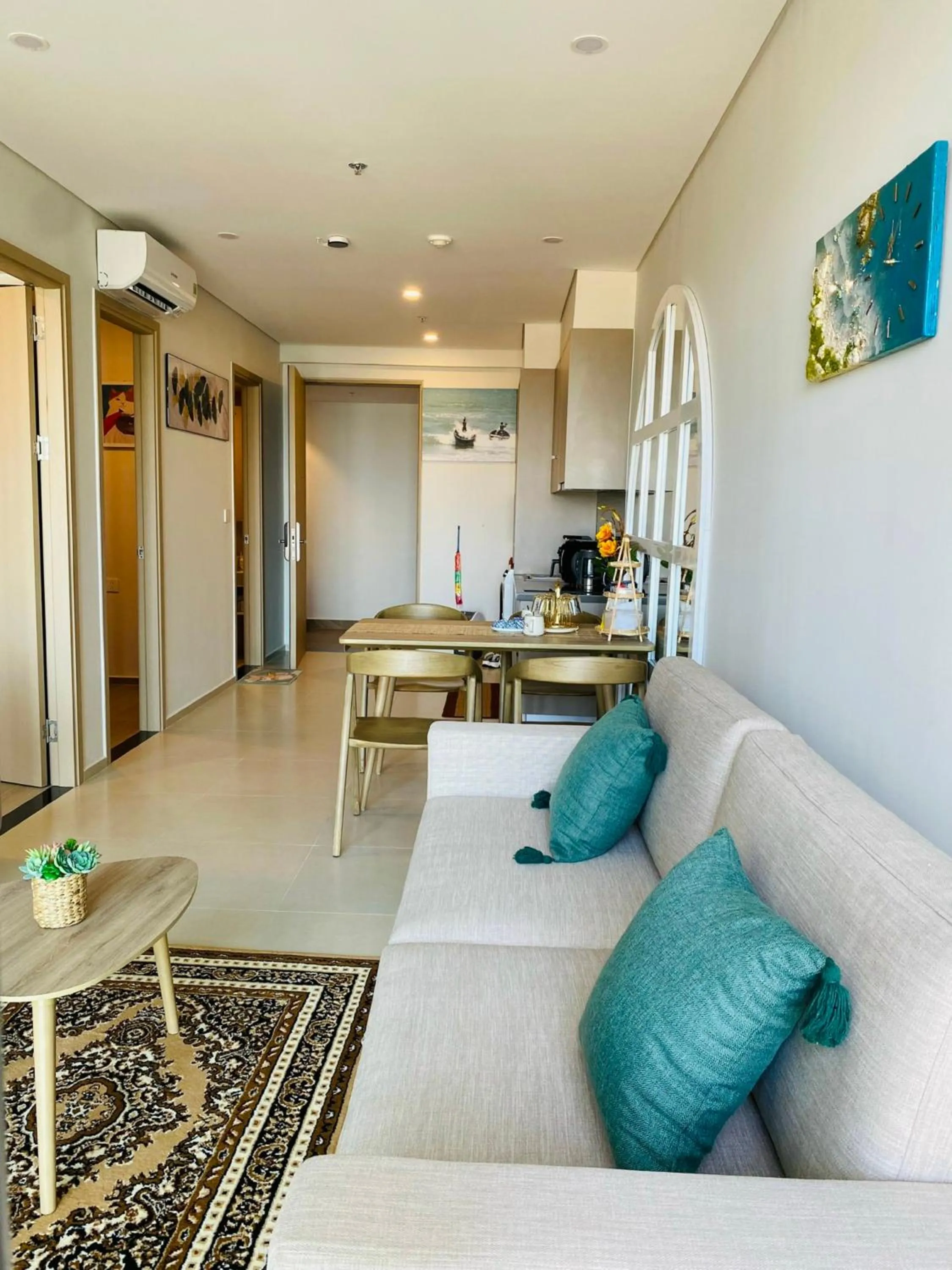 Living room in The Sóng Apartment Vũng Tàu - Sophia's House