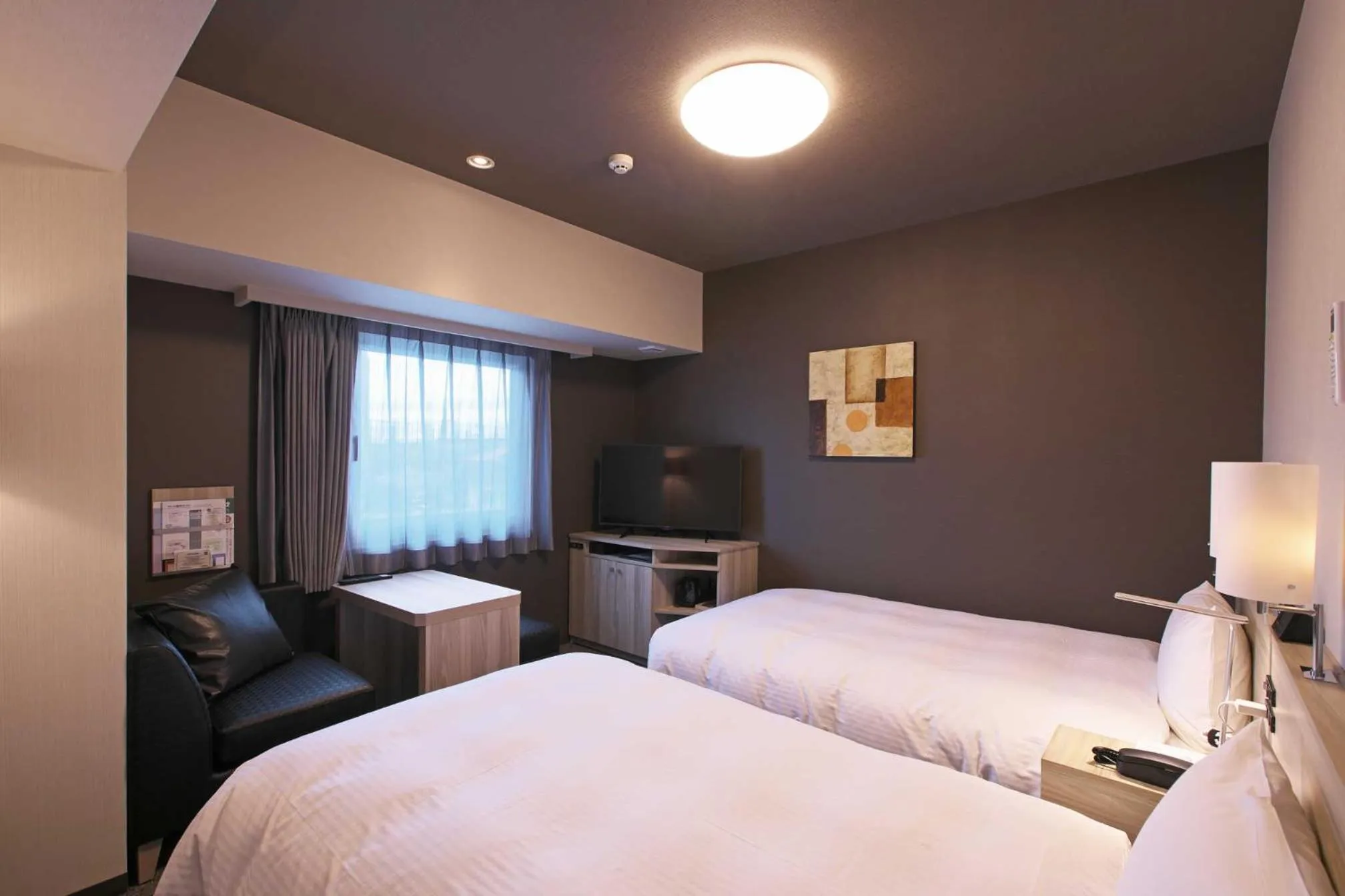 Photo of the whole room, Bed in Hotel Route Inn Kyoto Maizuru -Nishi Maizuru Ekimae-