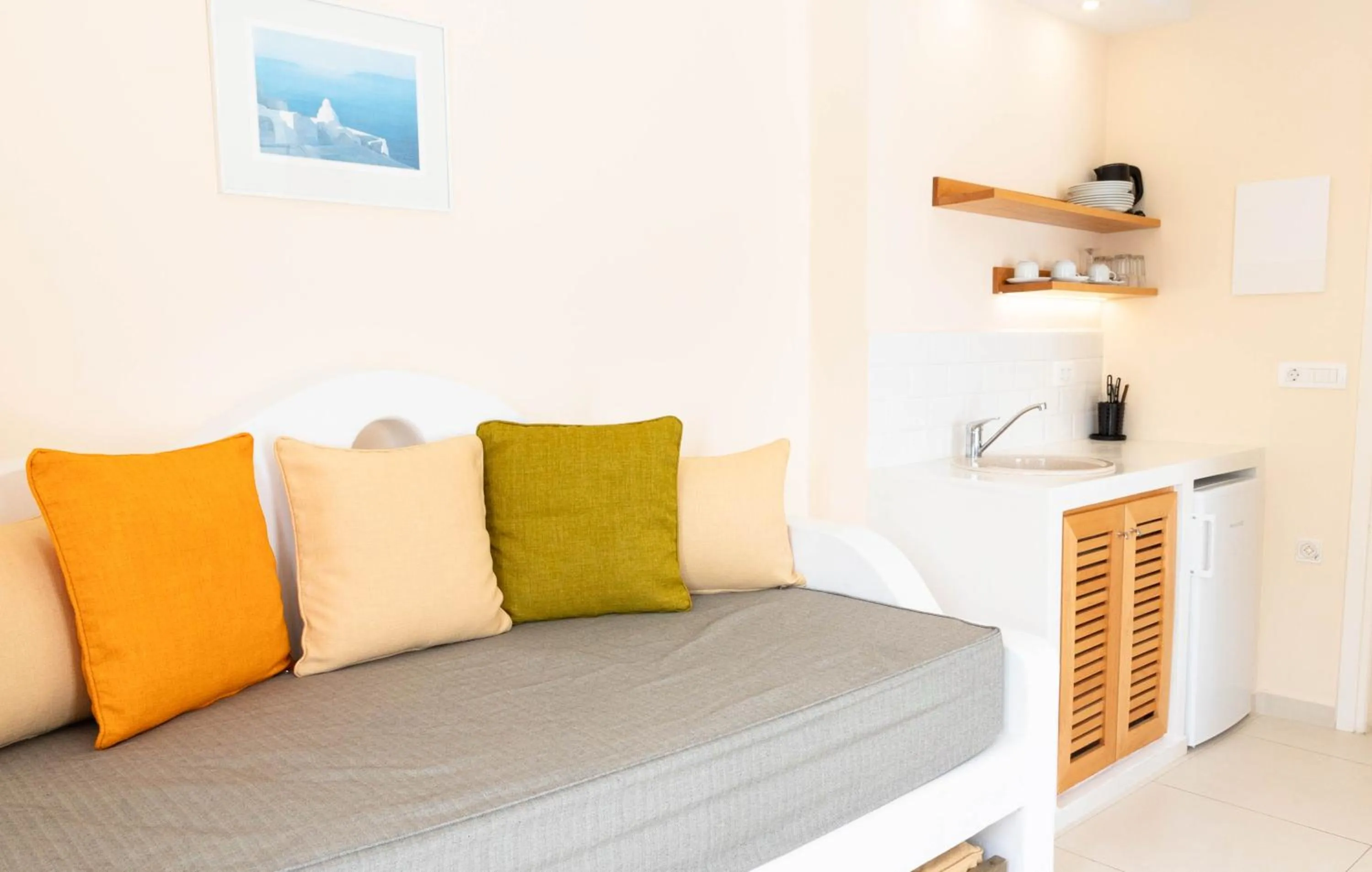 Living room, Bed in Sellada Beach