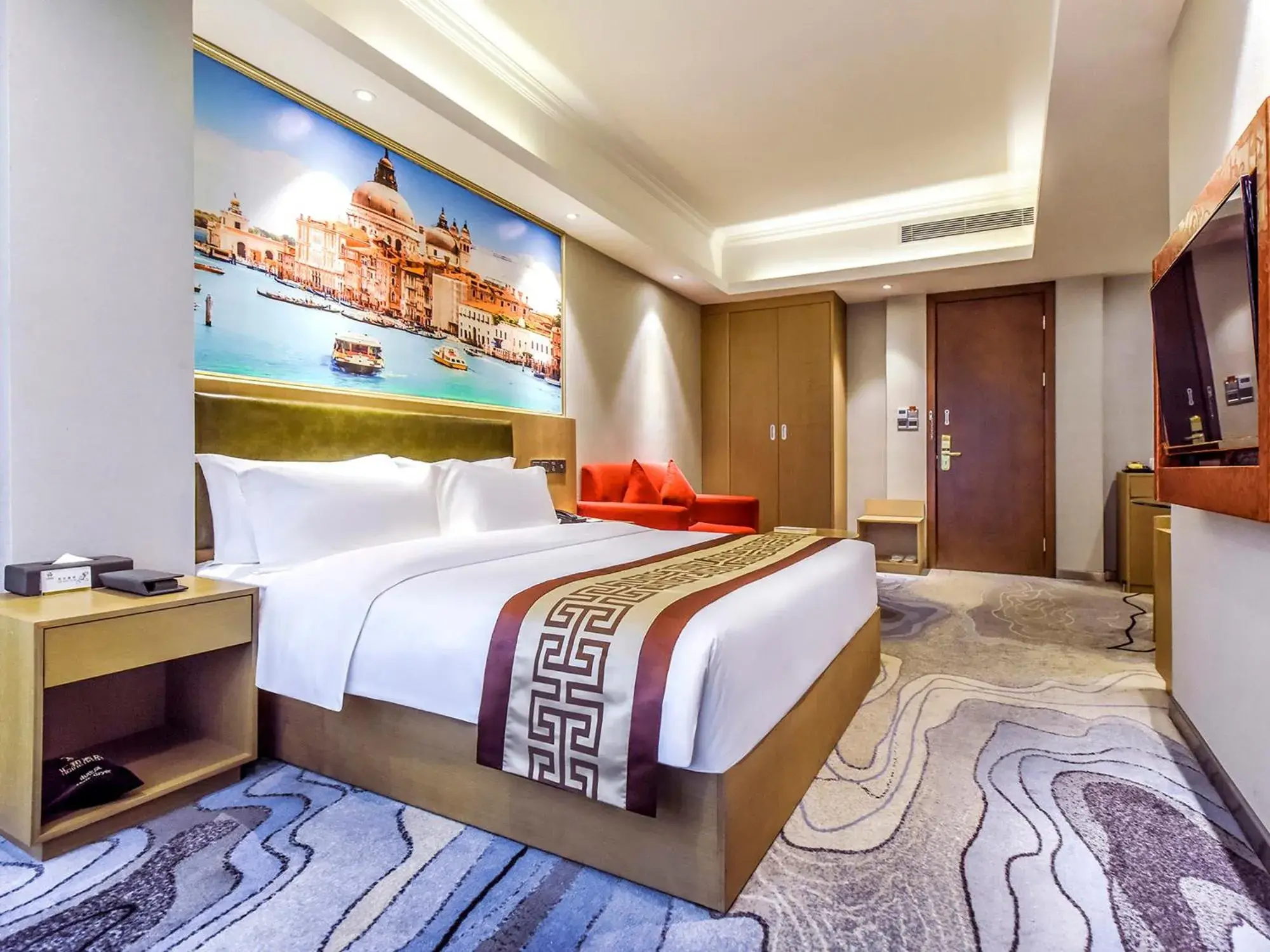 Photo of the whole room, Bed in Guangzhou Huihe Hotel Photo of the whole room, Bed in Guangzhou Huihe Hotel