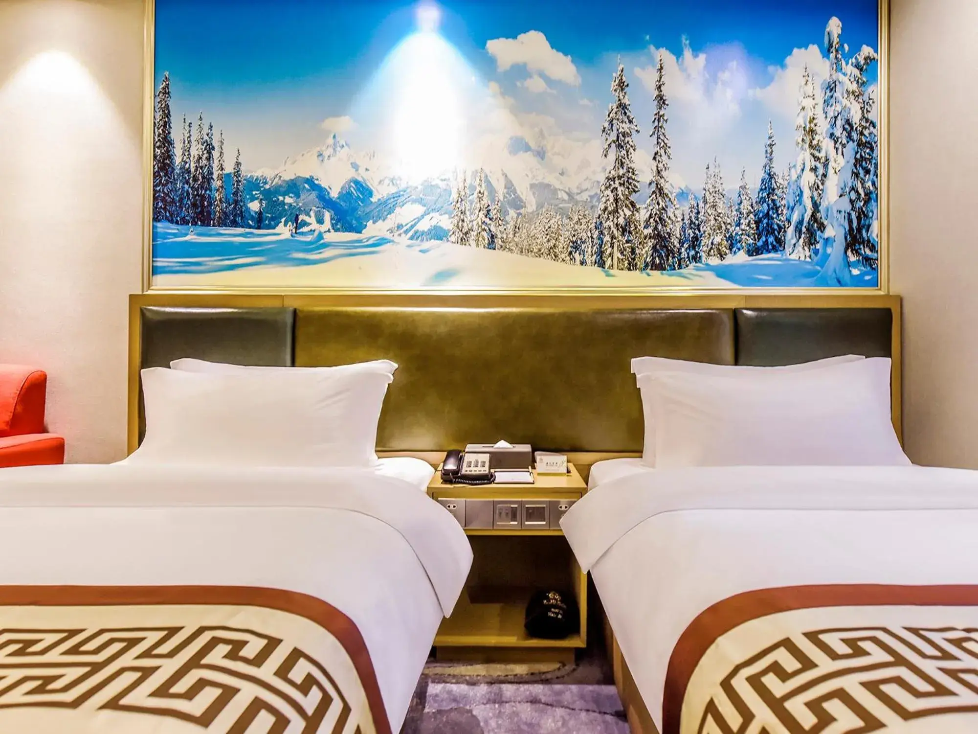 Bed in Guangzhou Huihe Hotel Bed in Guangzhou Huihe Hotel