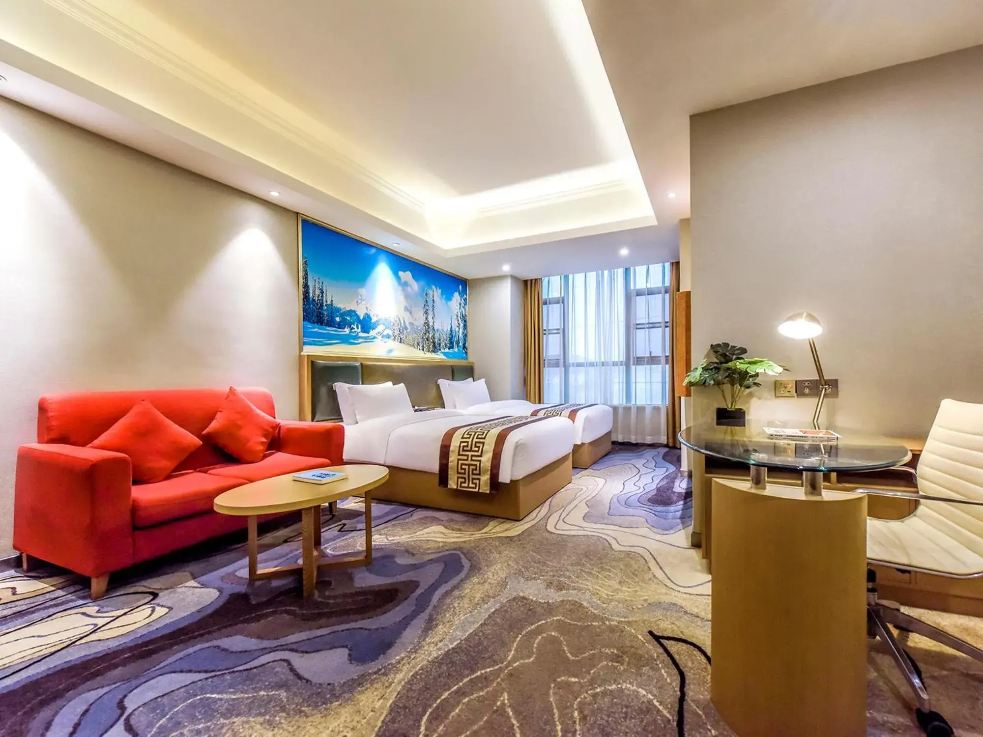 Elegant Twin Room in Guangzhou Huihe Hotel Elegant Twin Room in Guangzhou Huihe Hotel