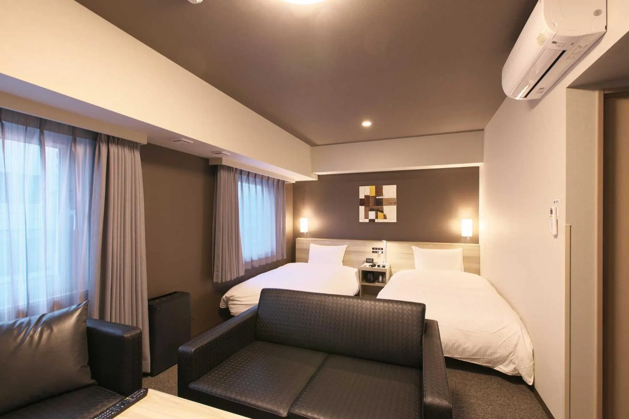 Photo of the whole room, Bed in Hotel Route Inn Choshi Eki Nishi