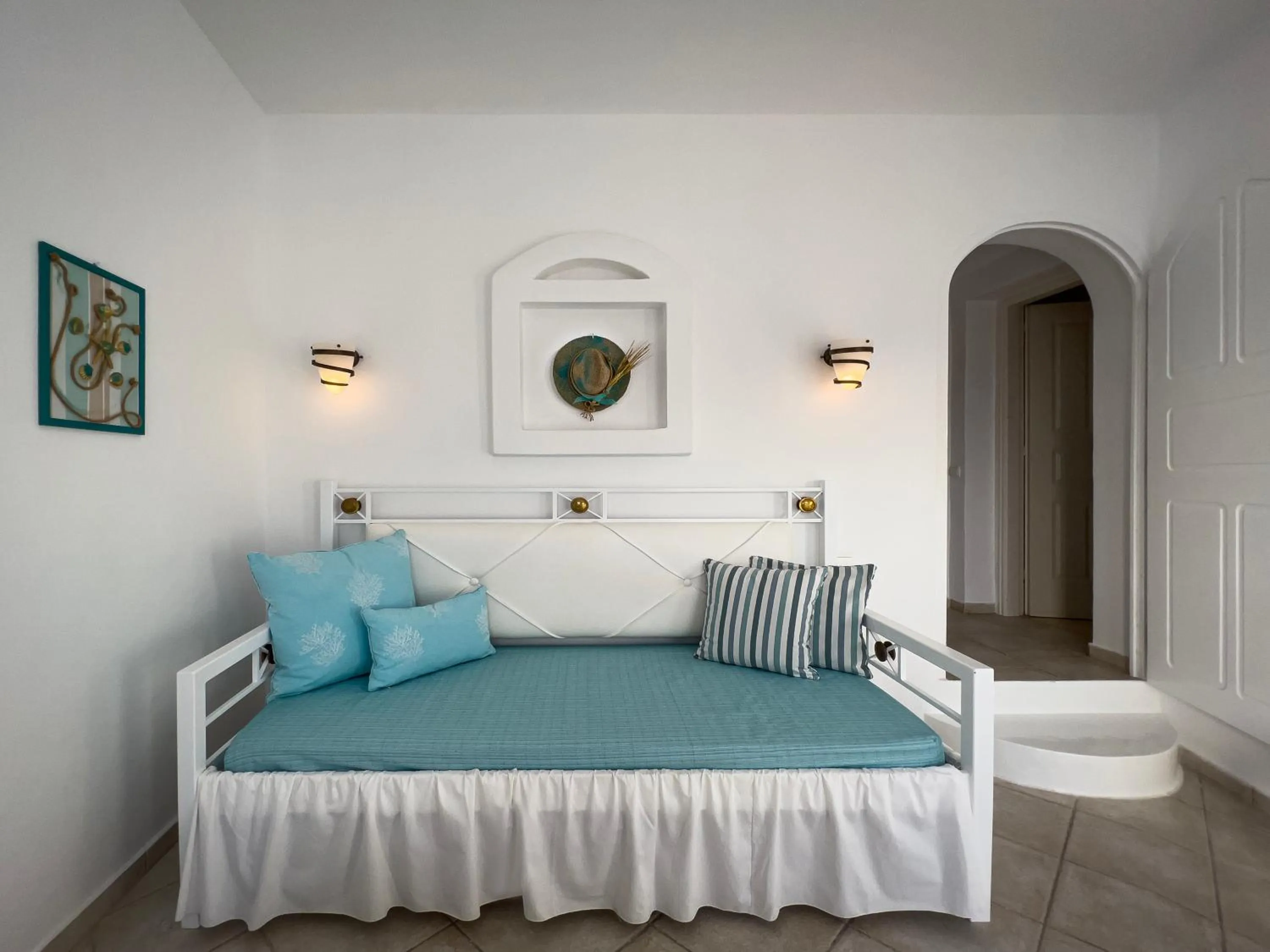 Bed in Chora Resort Hotel & Spa