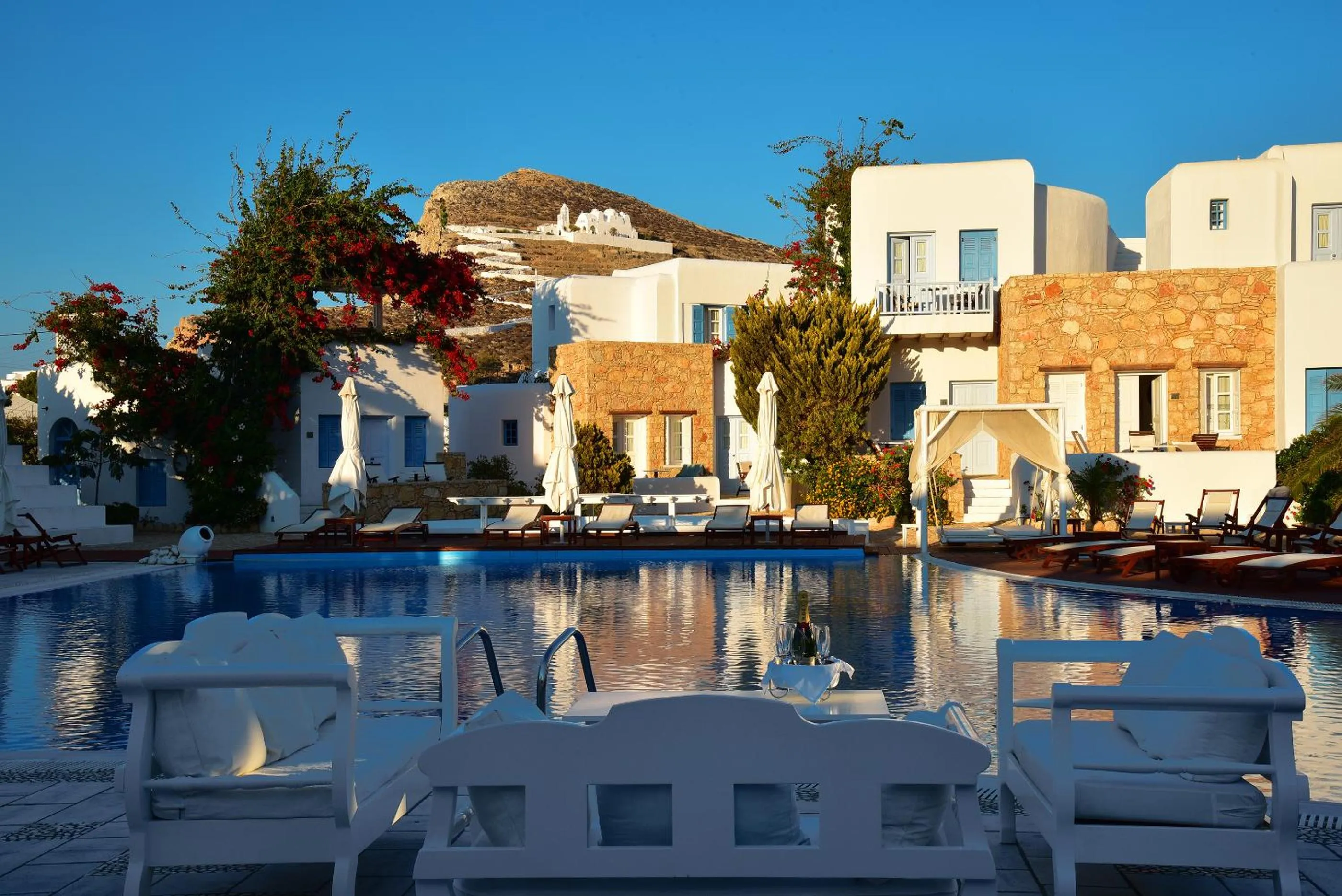 Pool view in Chora Resort Hotel & Spa