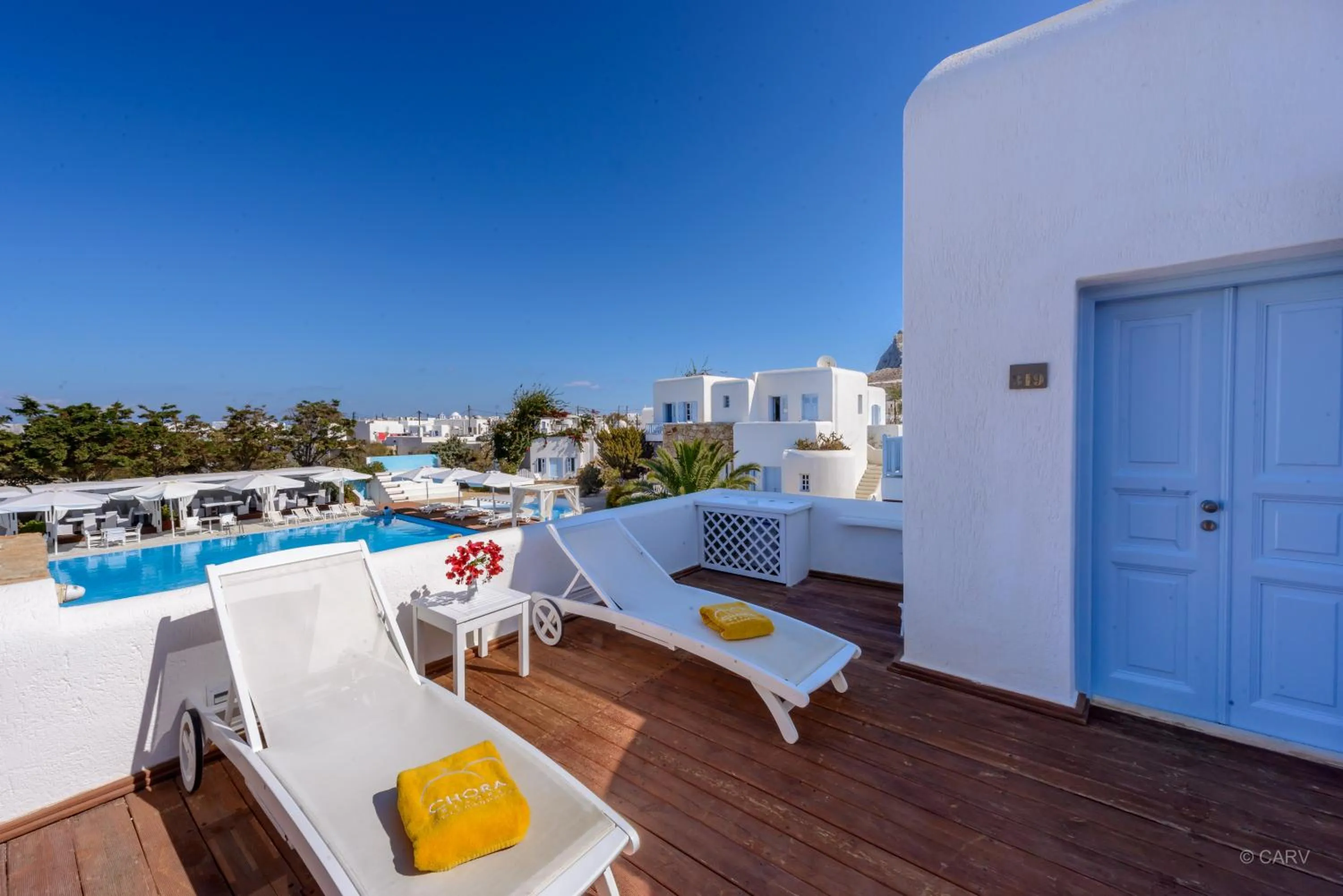 Balcony/Terrace in Chora Resort Hotel & Spa