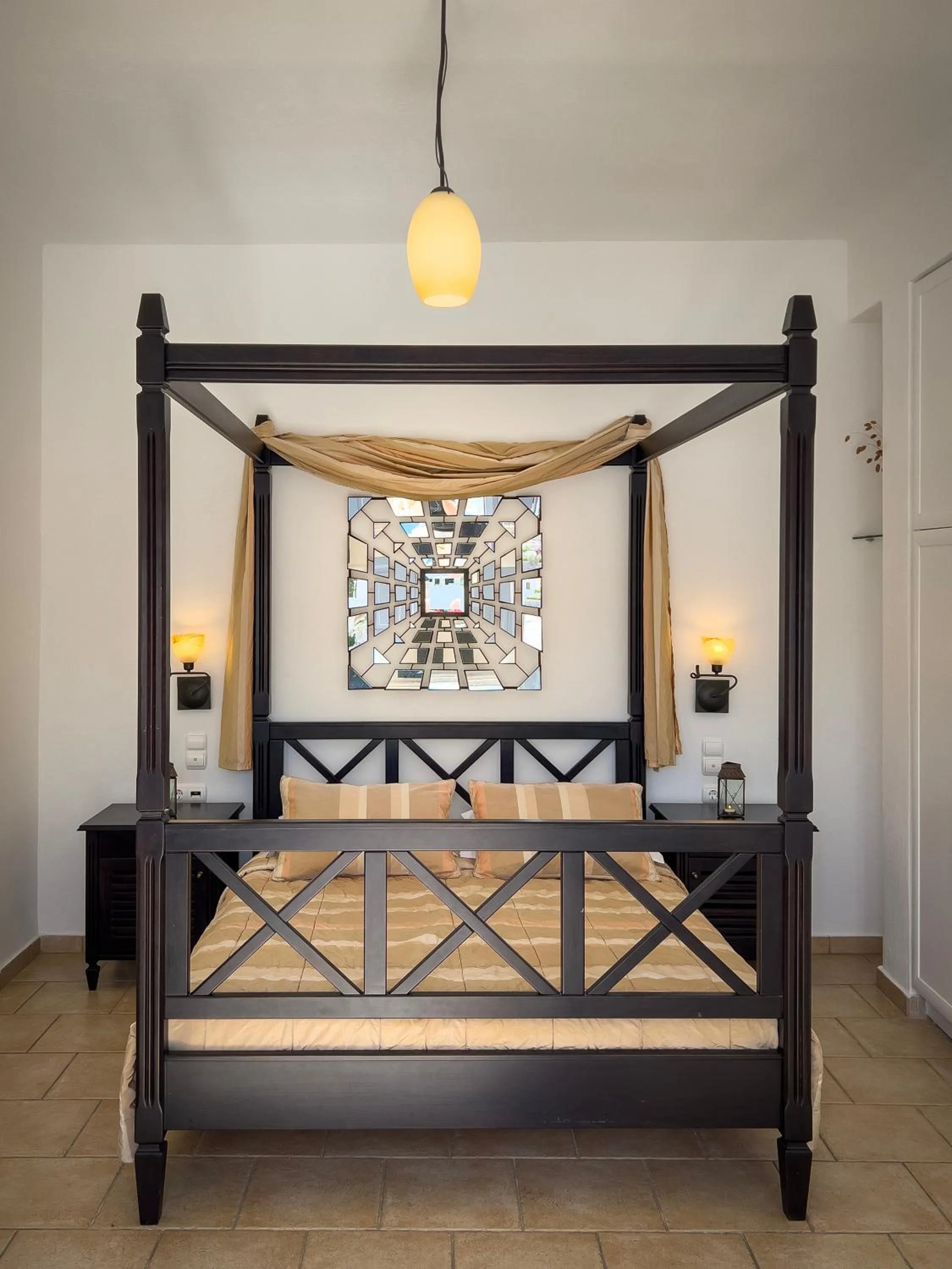 Bed in Chora Resort Hotel & Spa