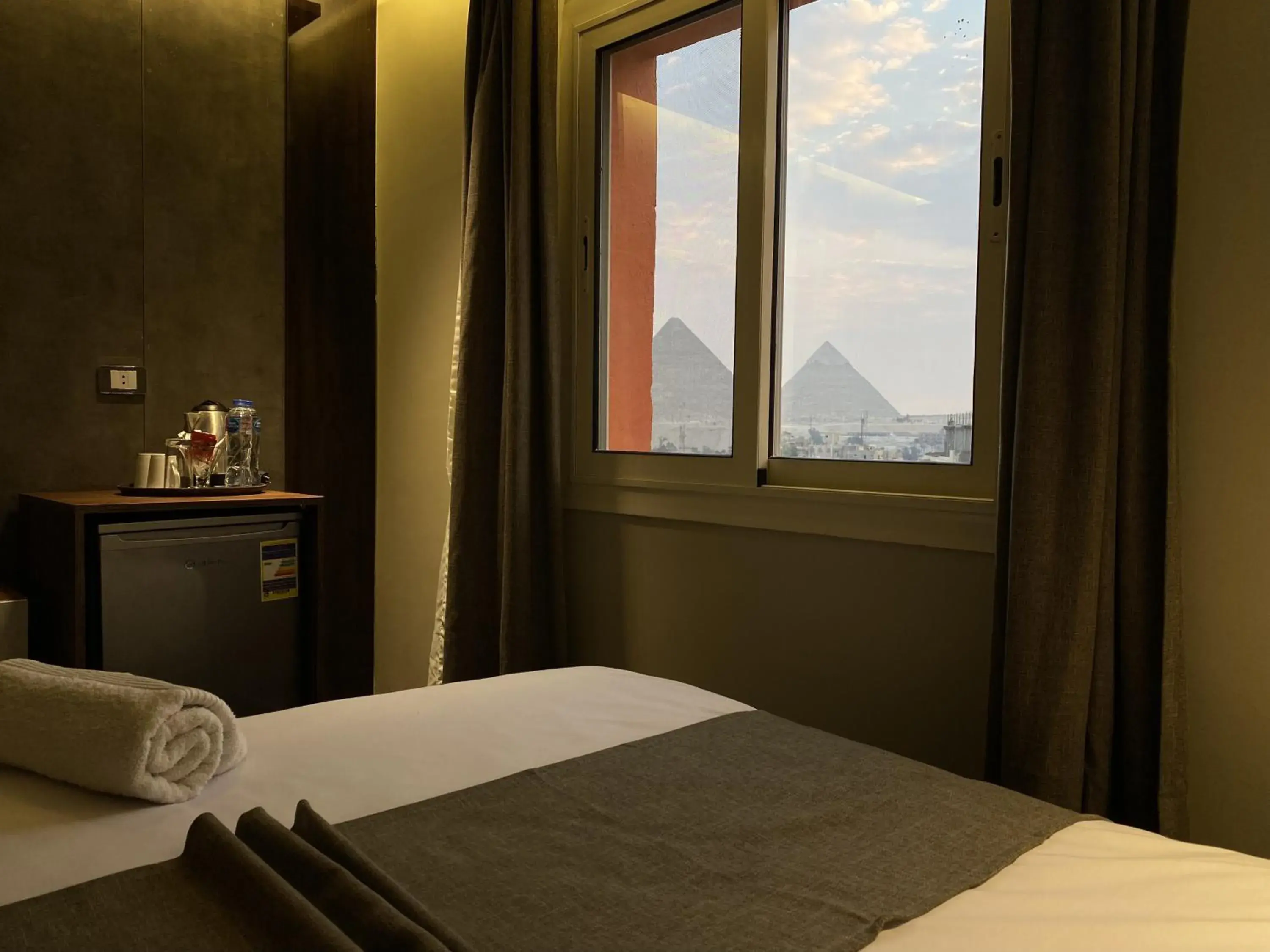Superior Double Room With Pyramids View in The View Delta Hotel Superior Double Room With Pyramids View in The View Delta Hotel