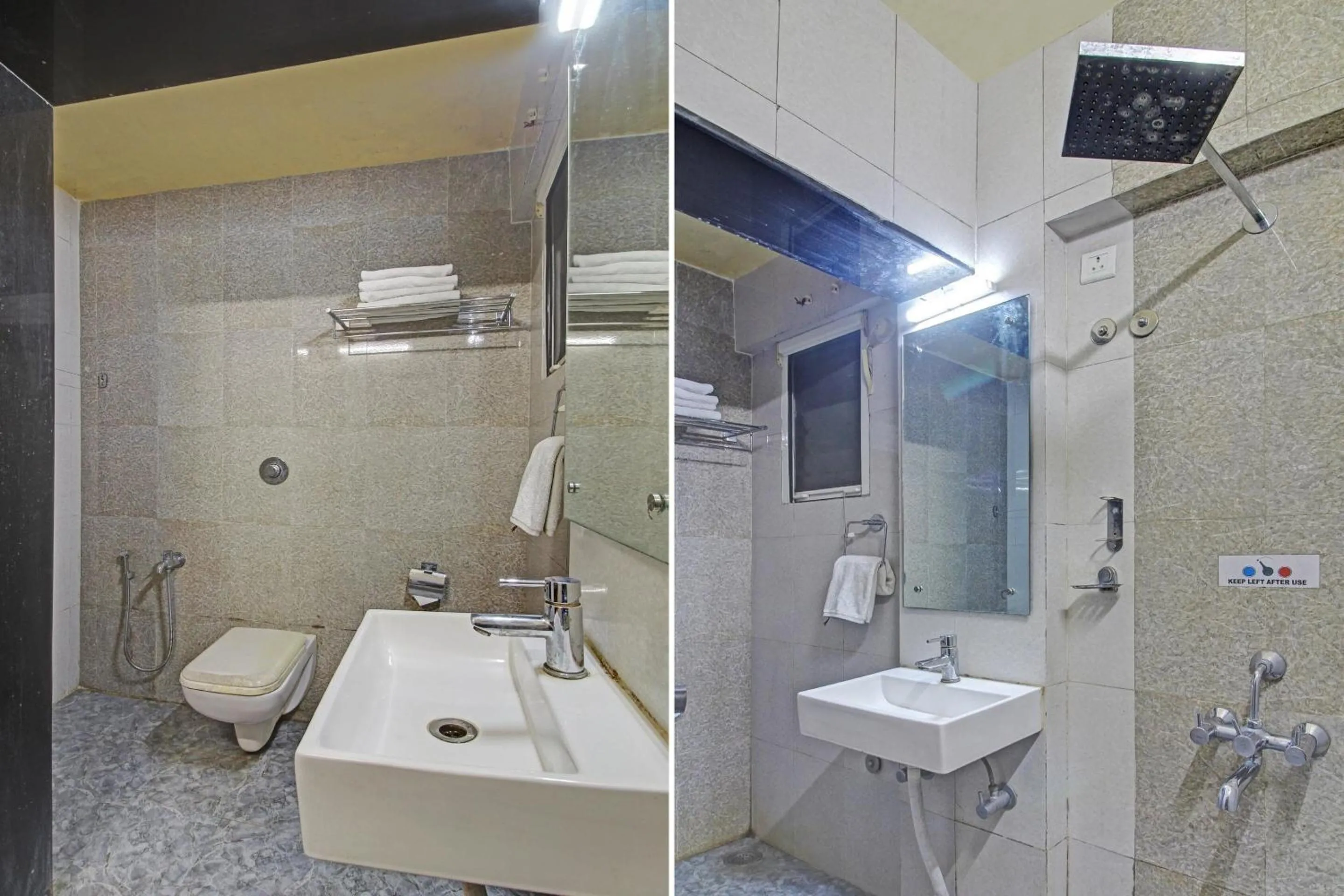 Bathroom in Hotel O Ranjanas Hospitality
