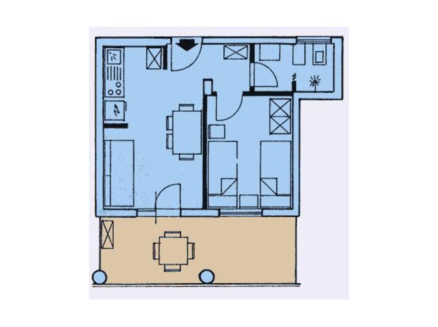 Floor plan in Condominio Elpado