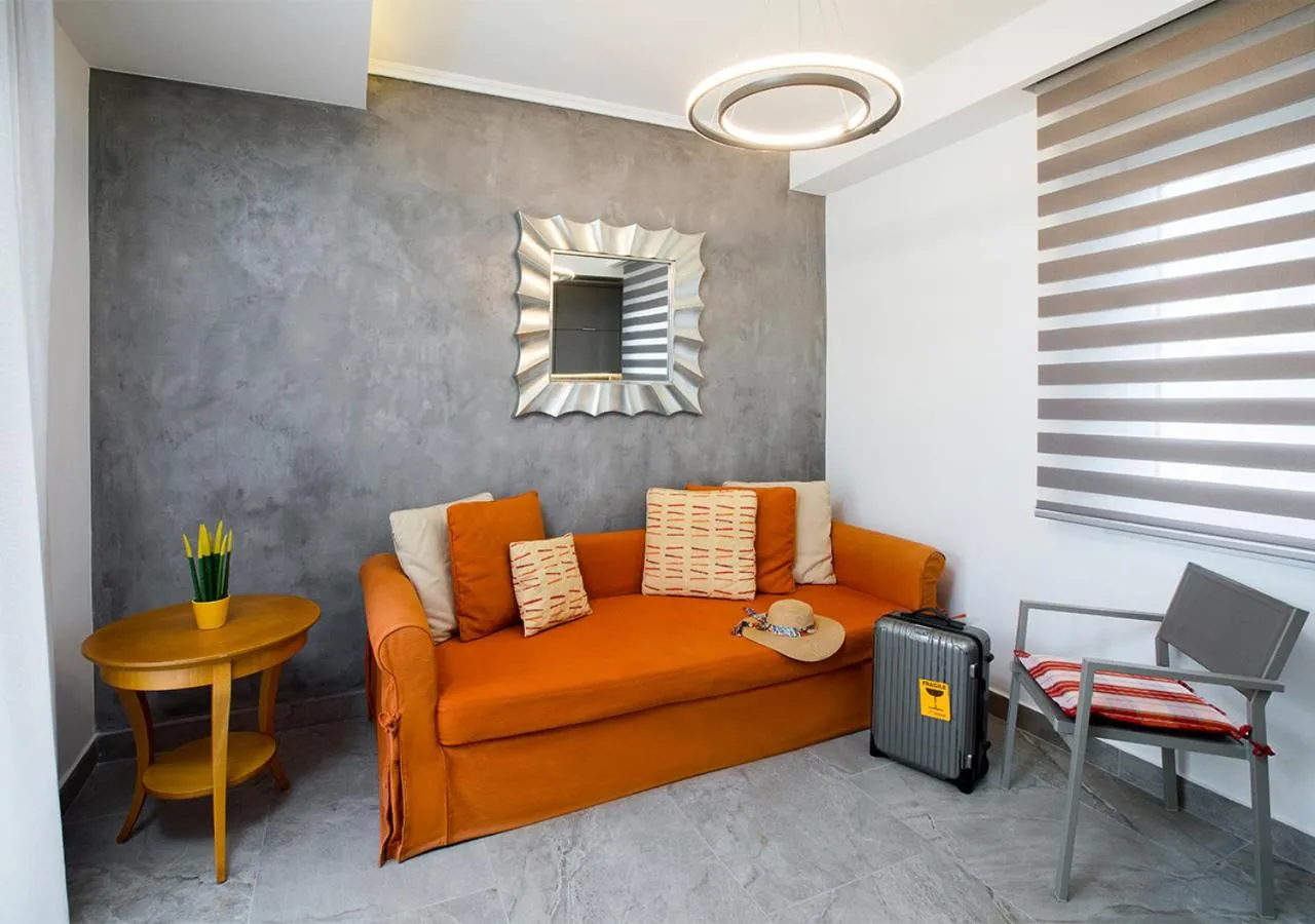 Living room in SUN RESIDENCE Exclusive Seaside Suites