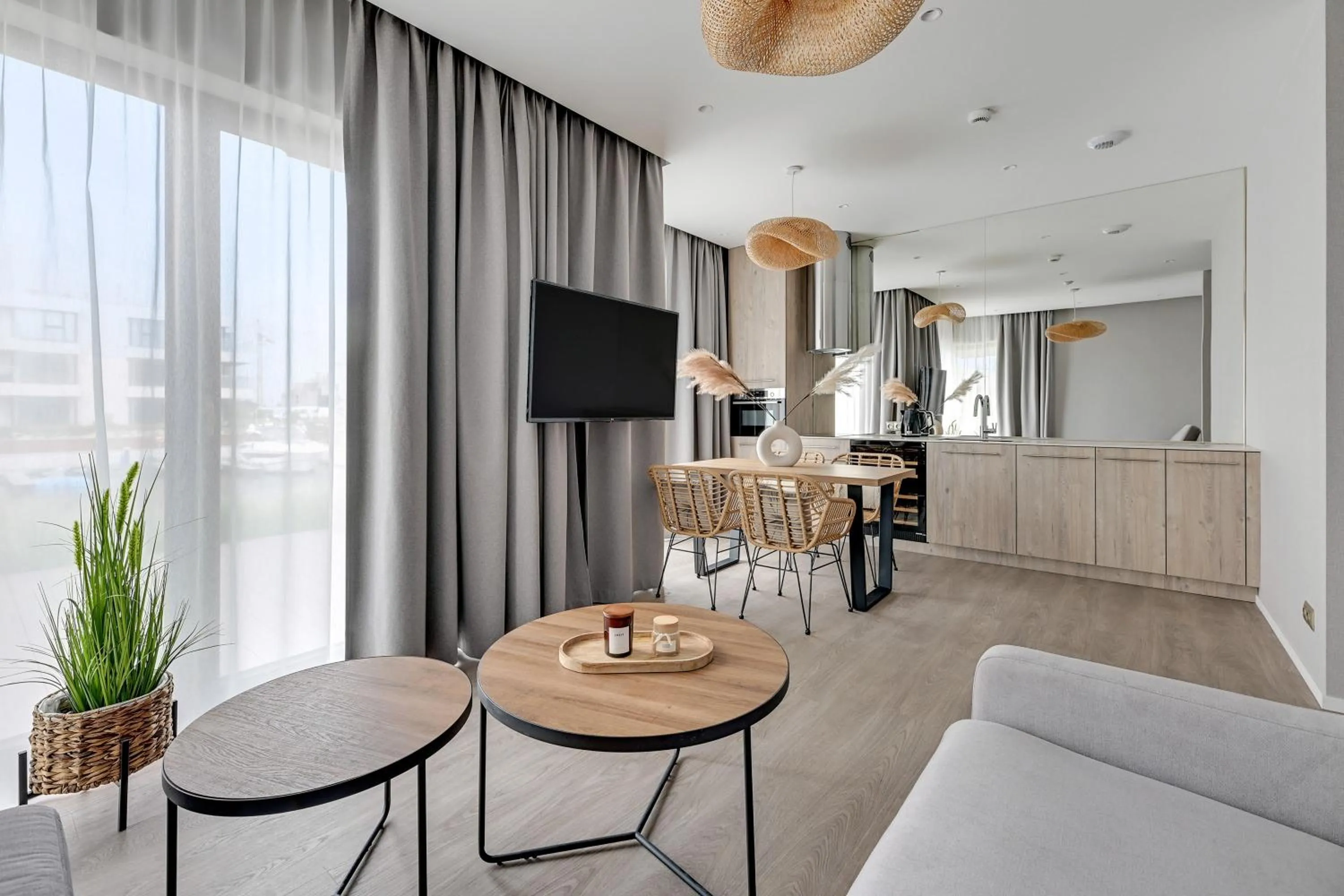 Kitchen or kitchenette in GRANO HOTEL Solmarina