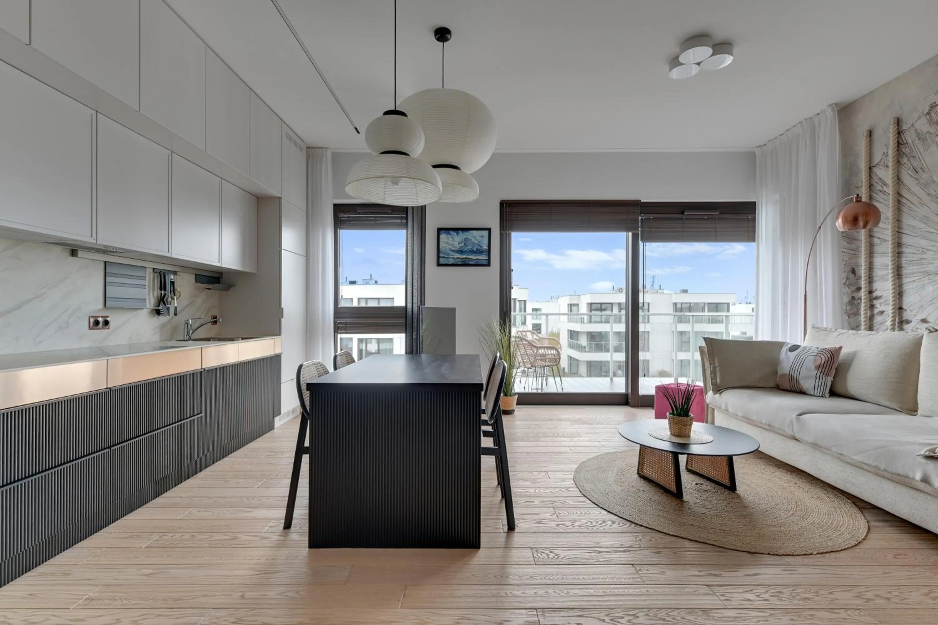 Kitchen or kitchenette in GRANO HOTEL Solmarina