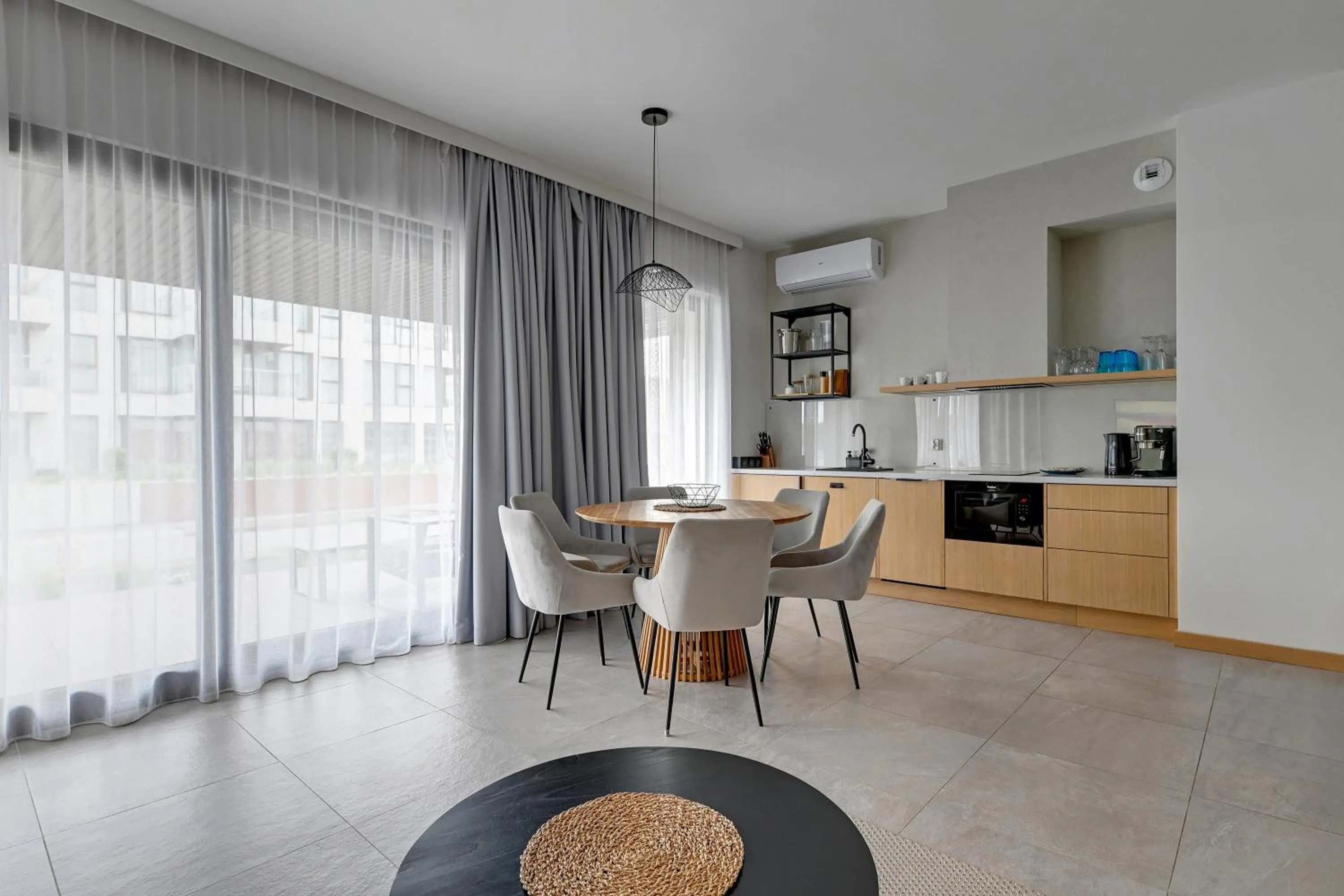 Kitchen or kitchenette in GRANO HOTEL Solmarina