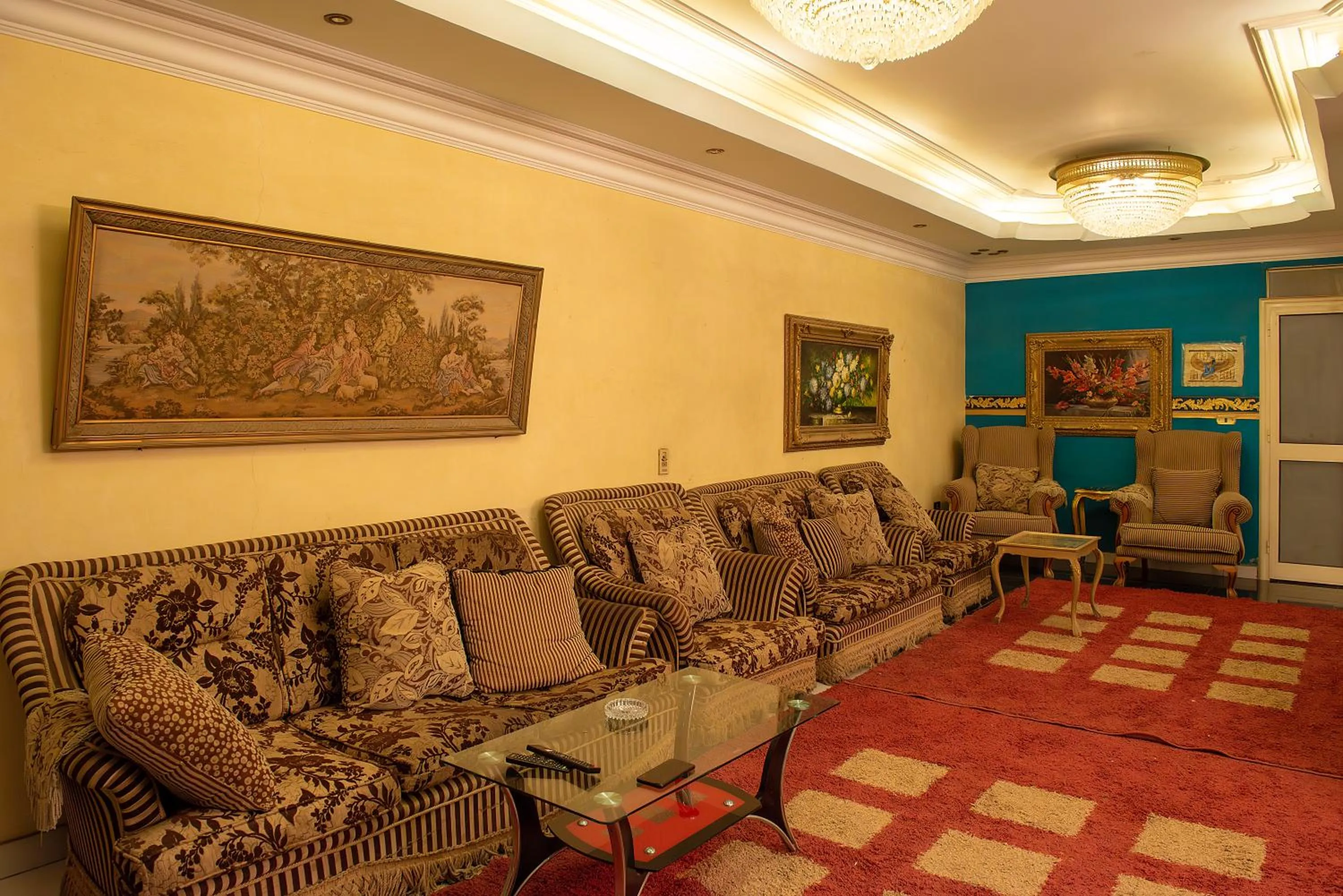 Seating area in Pyramita Hotel