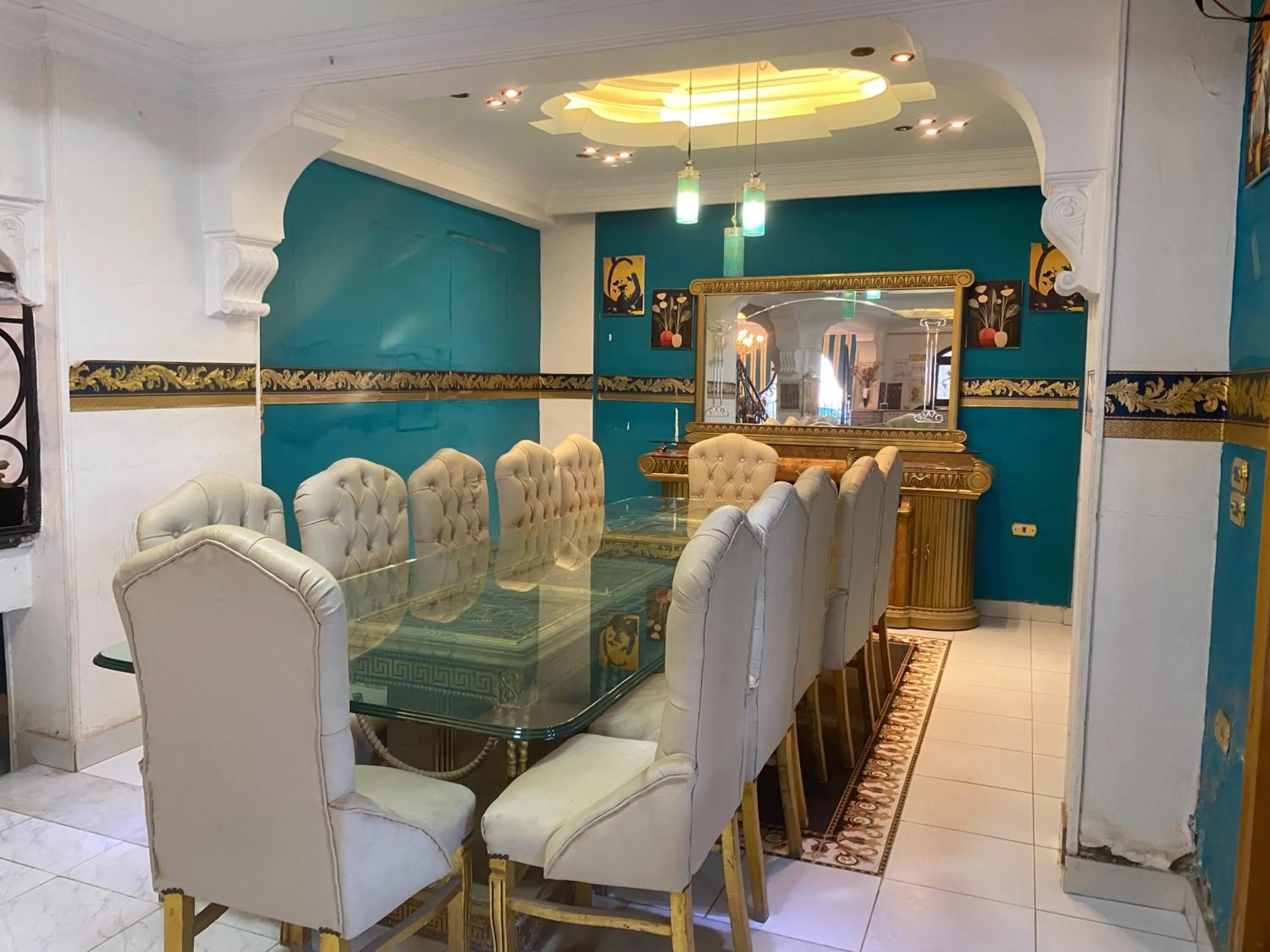 Seating area in Pyramita Hotel