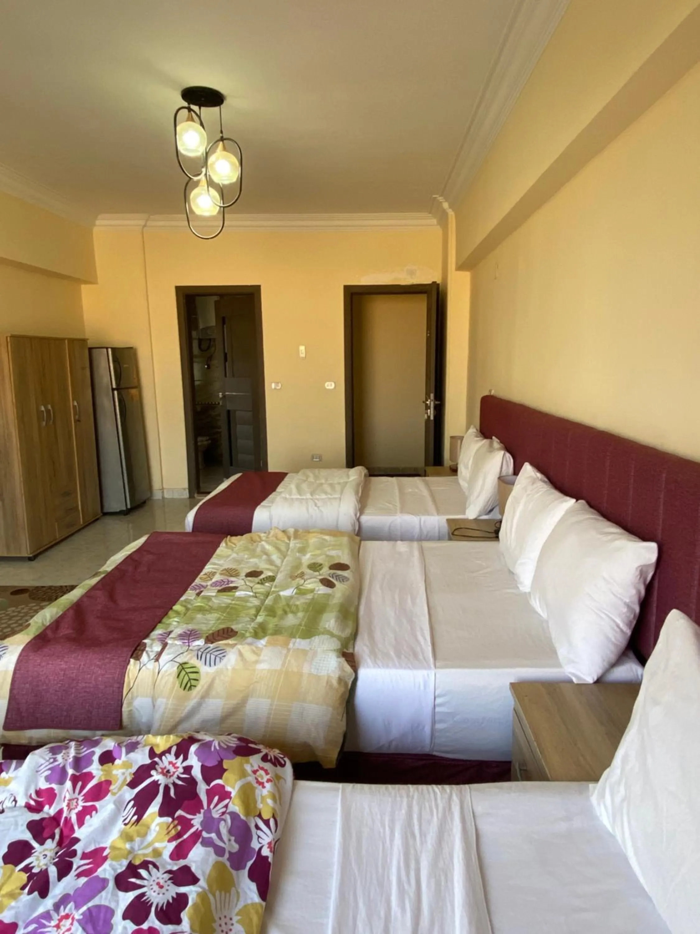 Bed in Pyramita Hotel