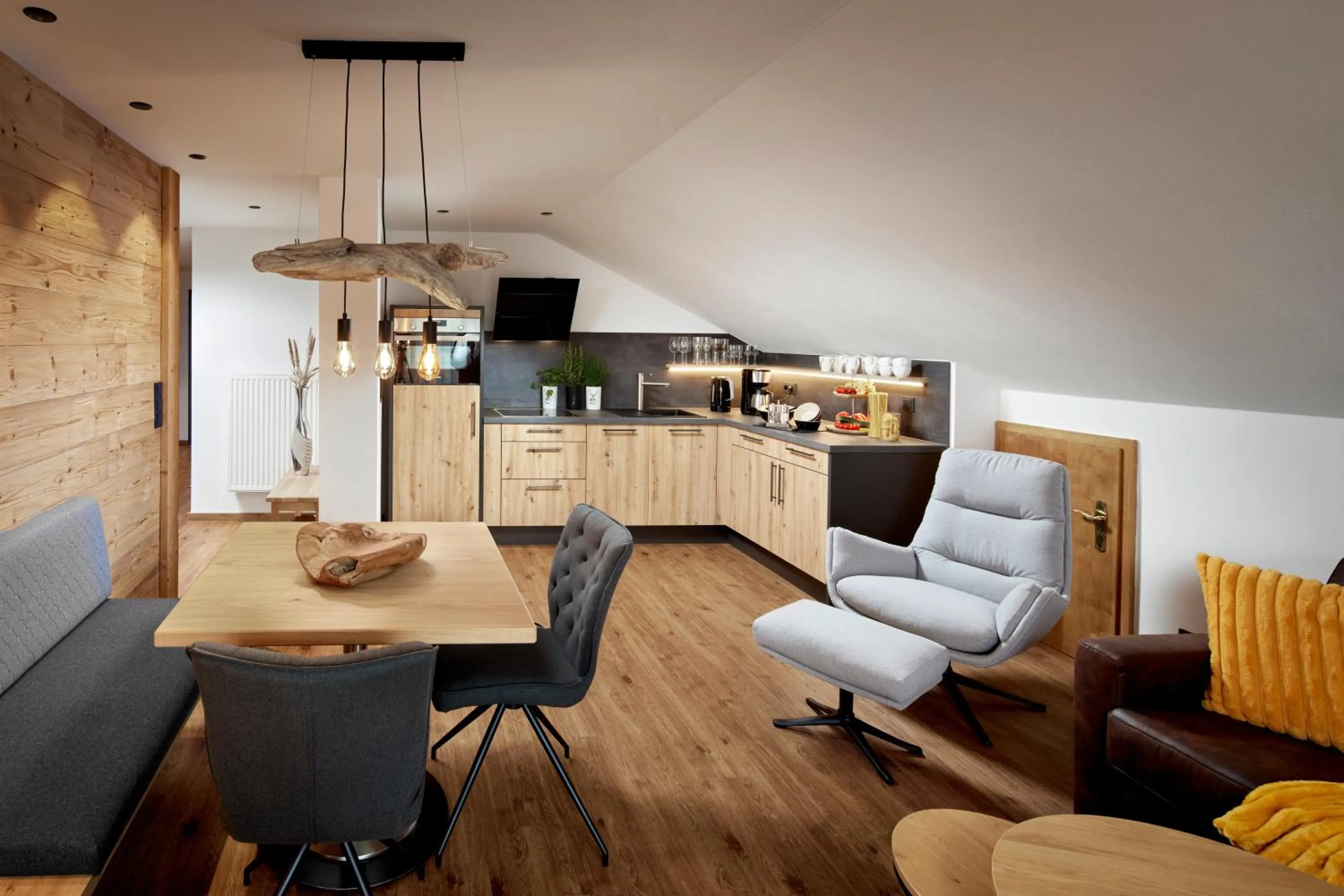 Living room in Maximilian Appartements