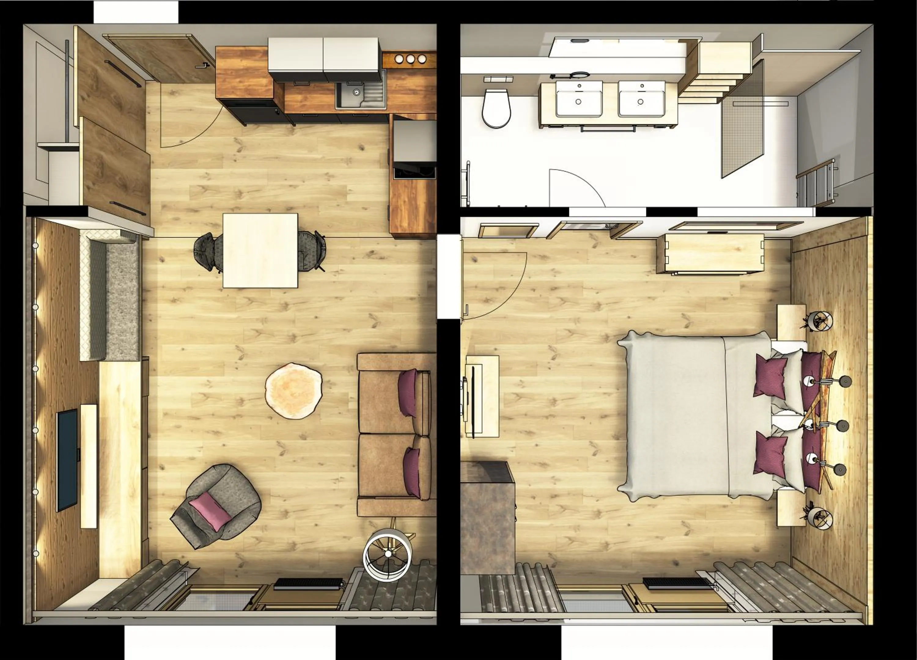Floor plan in Maximilian Appartements
