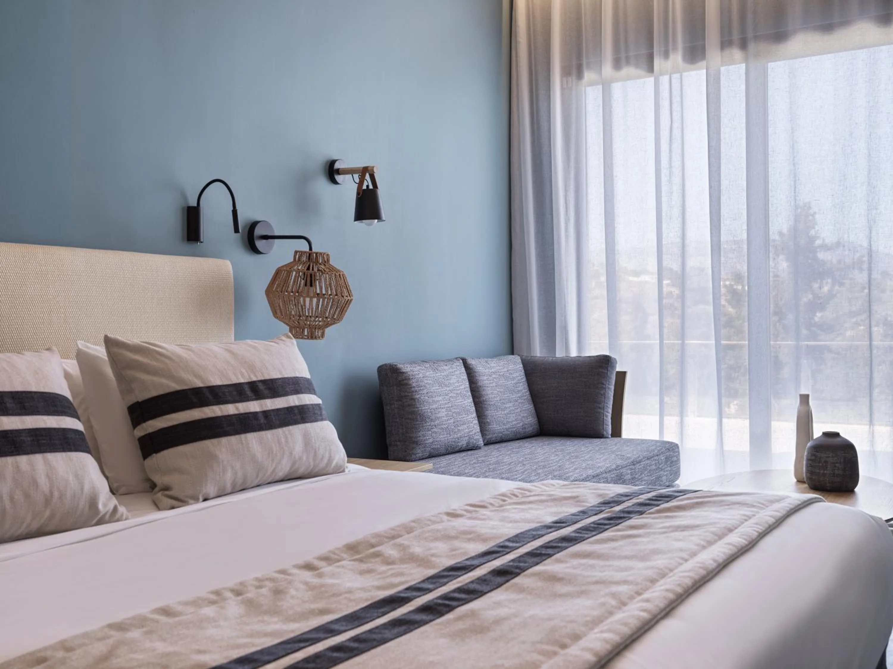 Bed in Kalamaki Beach Resort