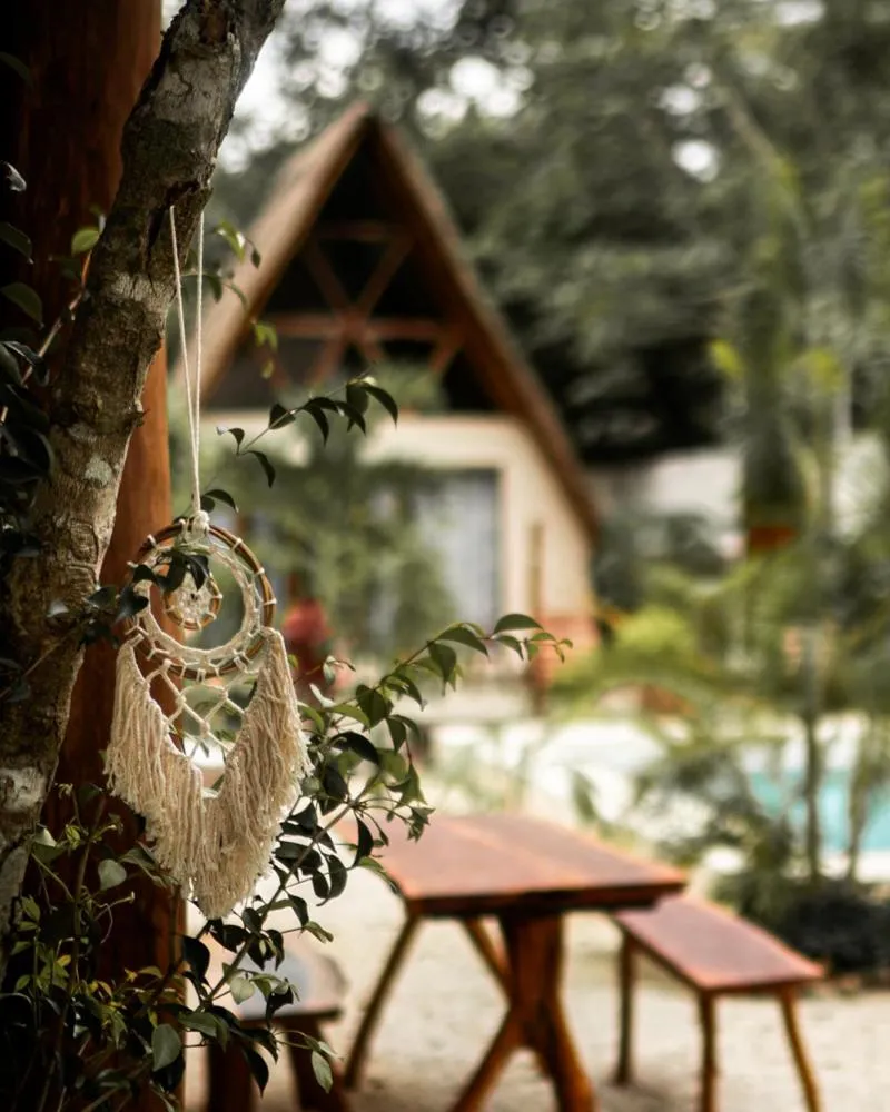 Garden view in Lodge Tzunum Jade