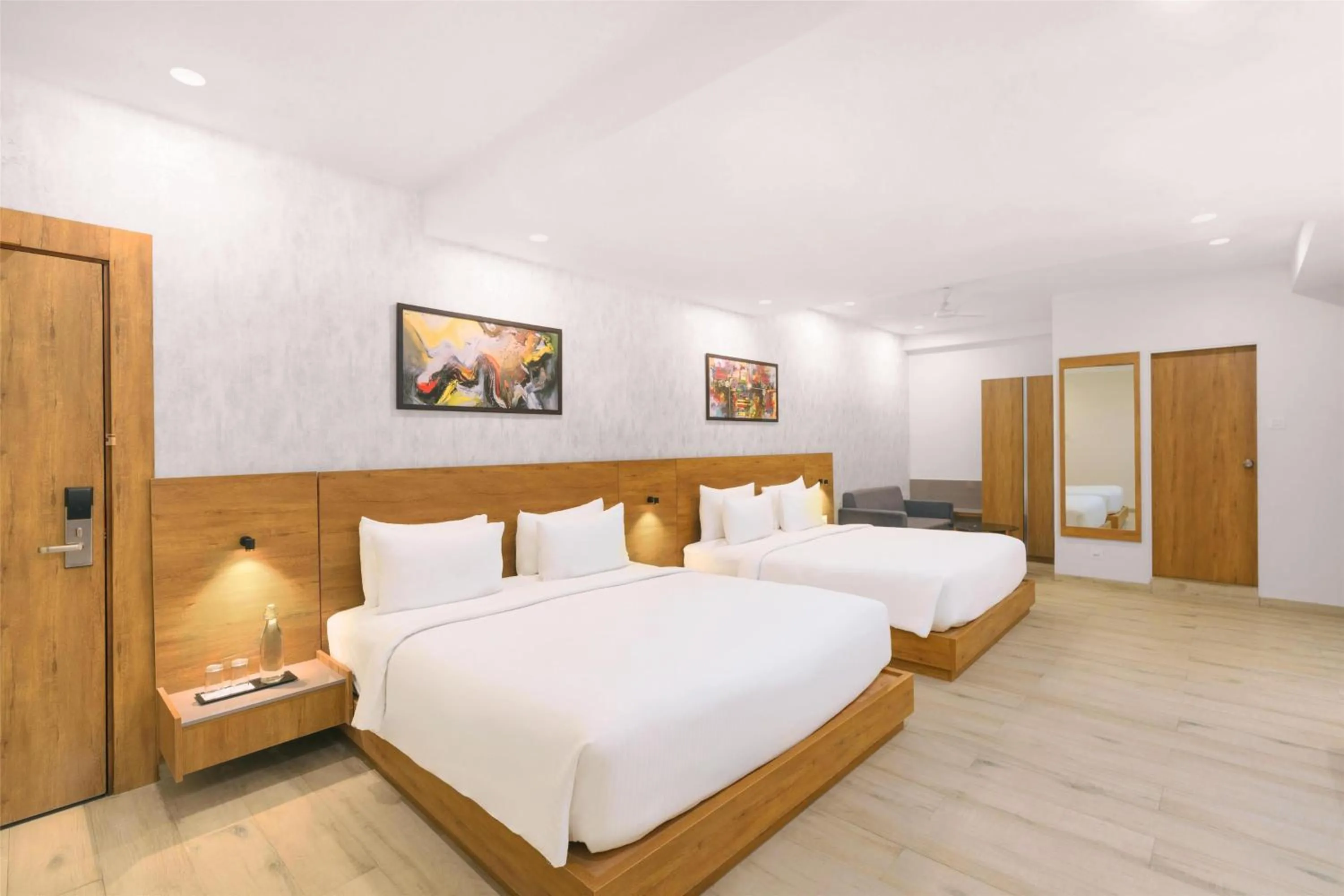 Photo of the whole room, Bed in D Square Statue of Unity Kevadia, a member of Radisson Individuals