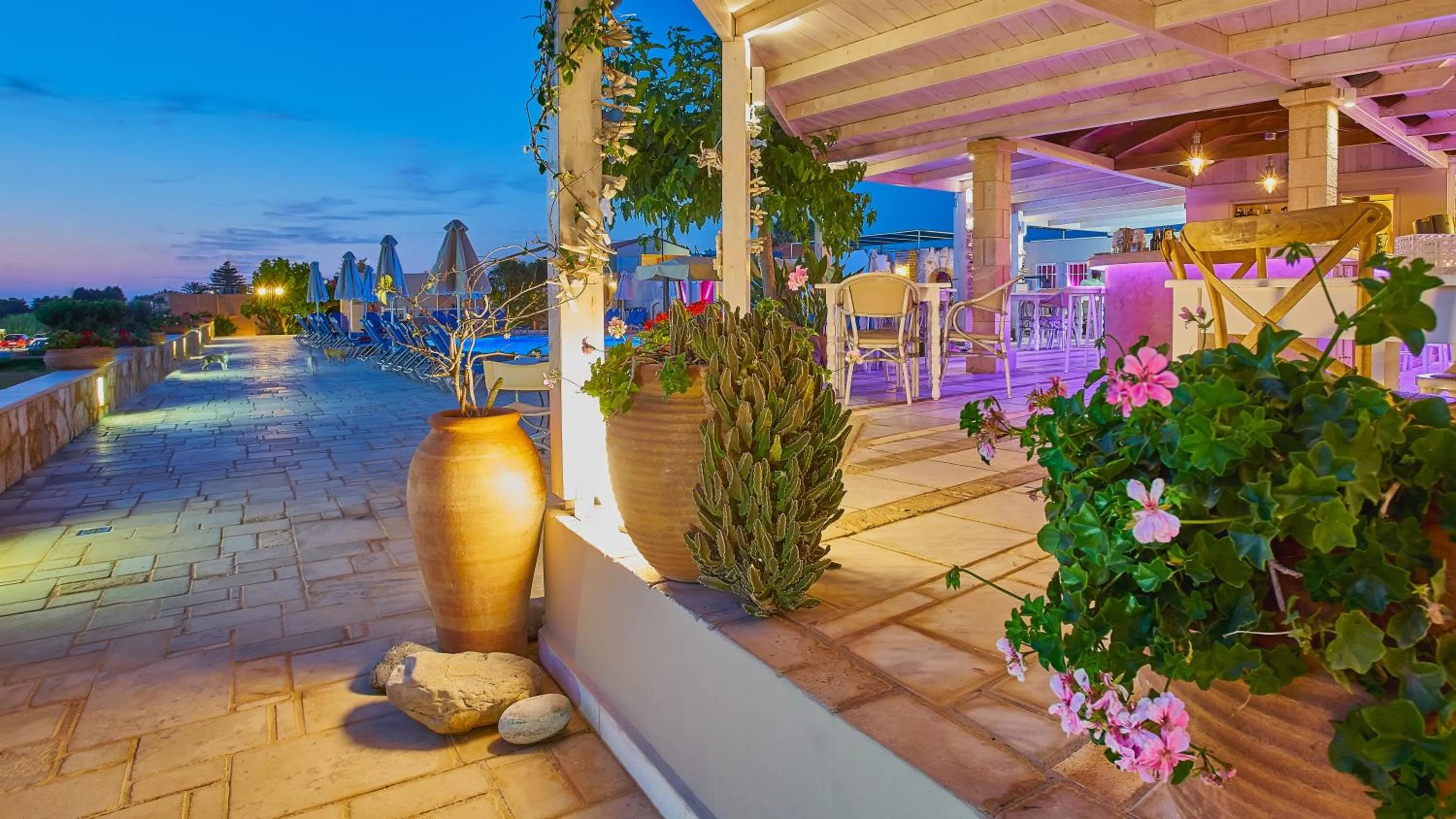 Patio in Golden Bay Hotel Apartments