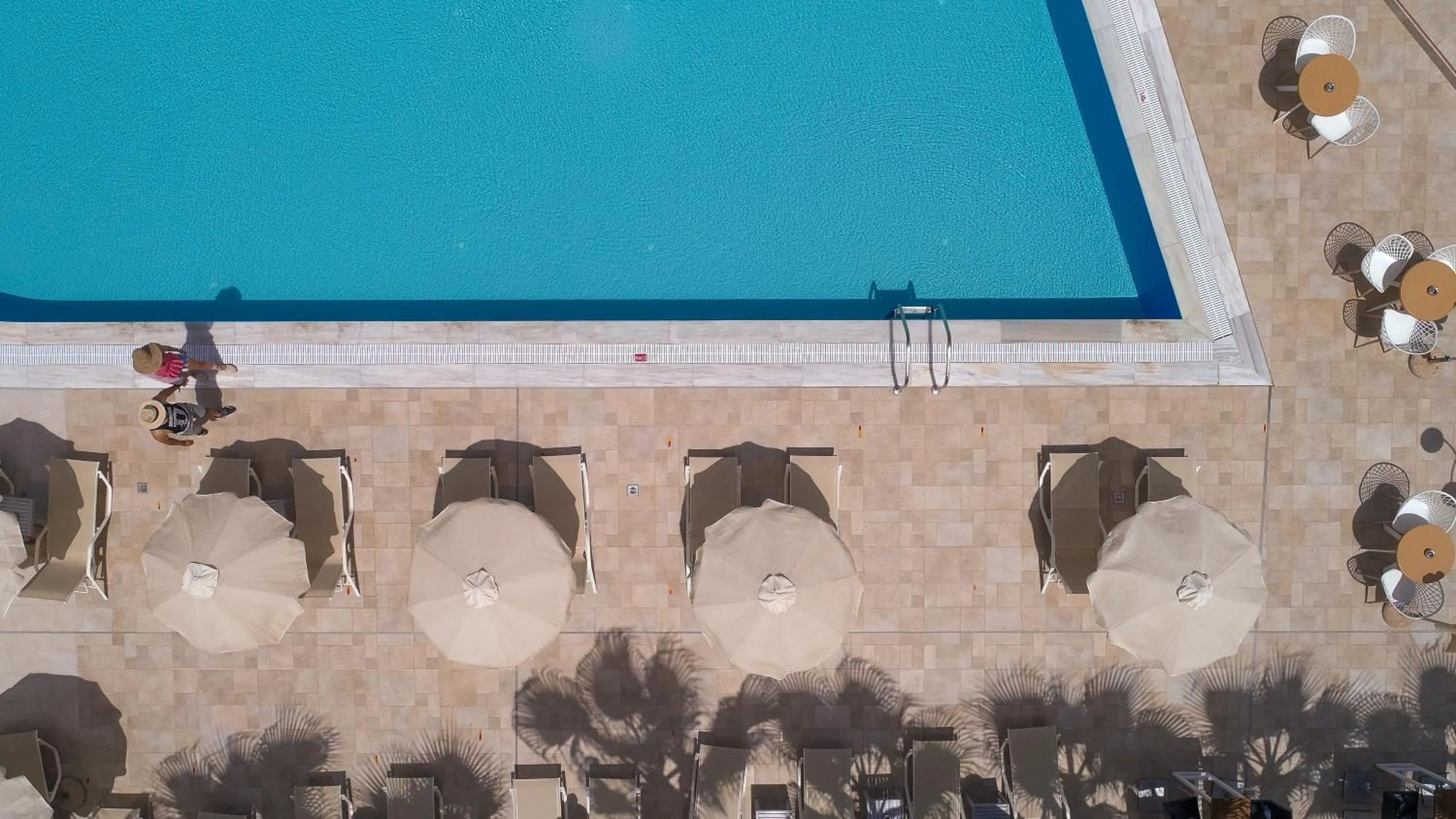 Pool view in Angela Suites Boutique Hotel