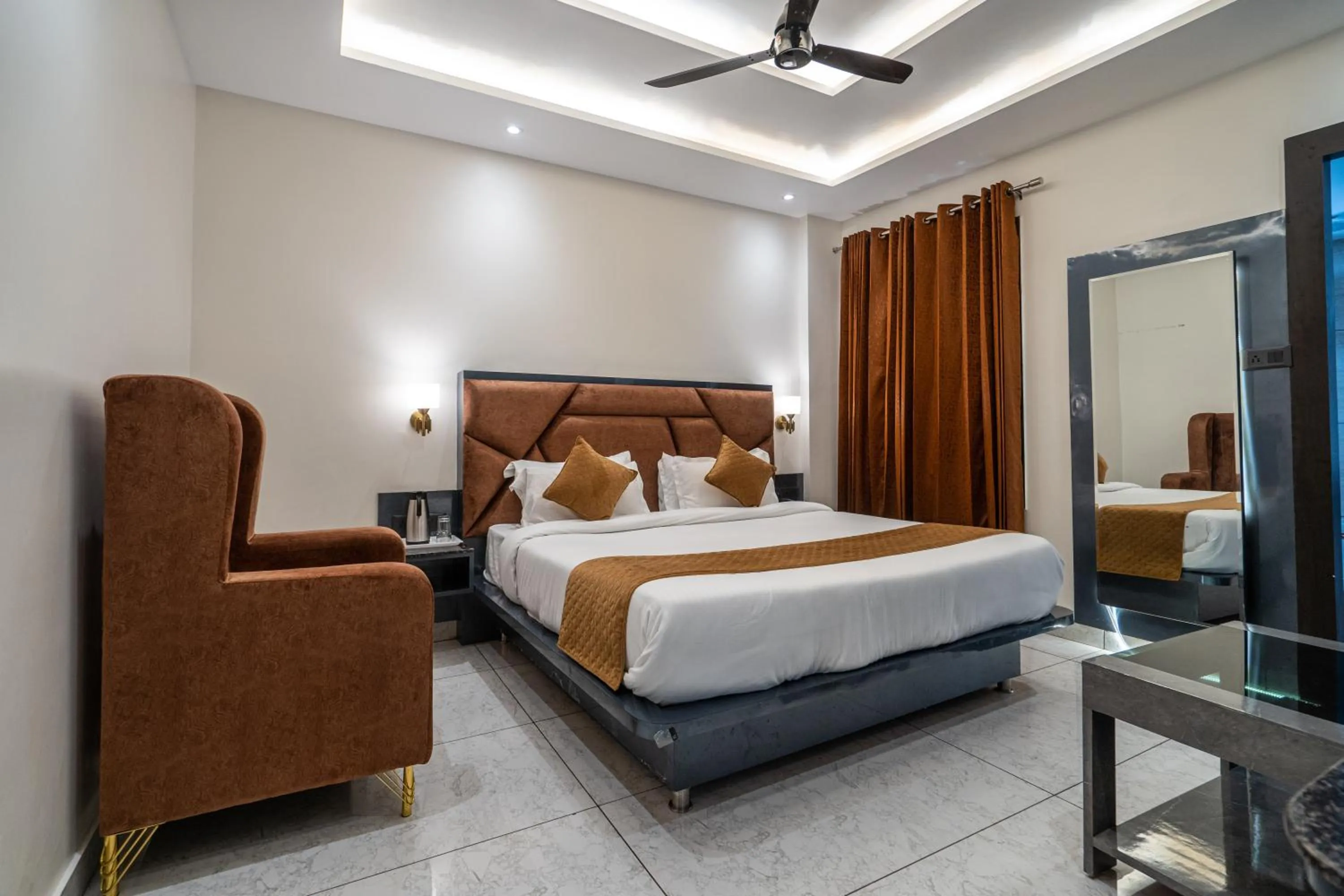 Bed in Hotel The Vaishvik