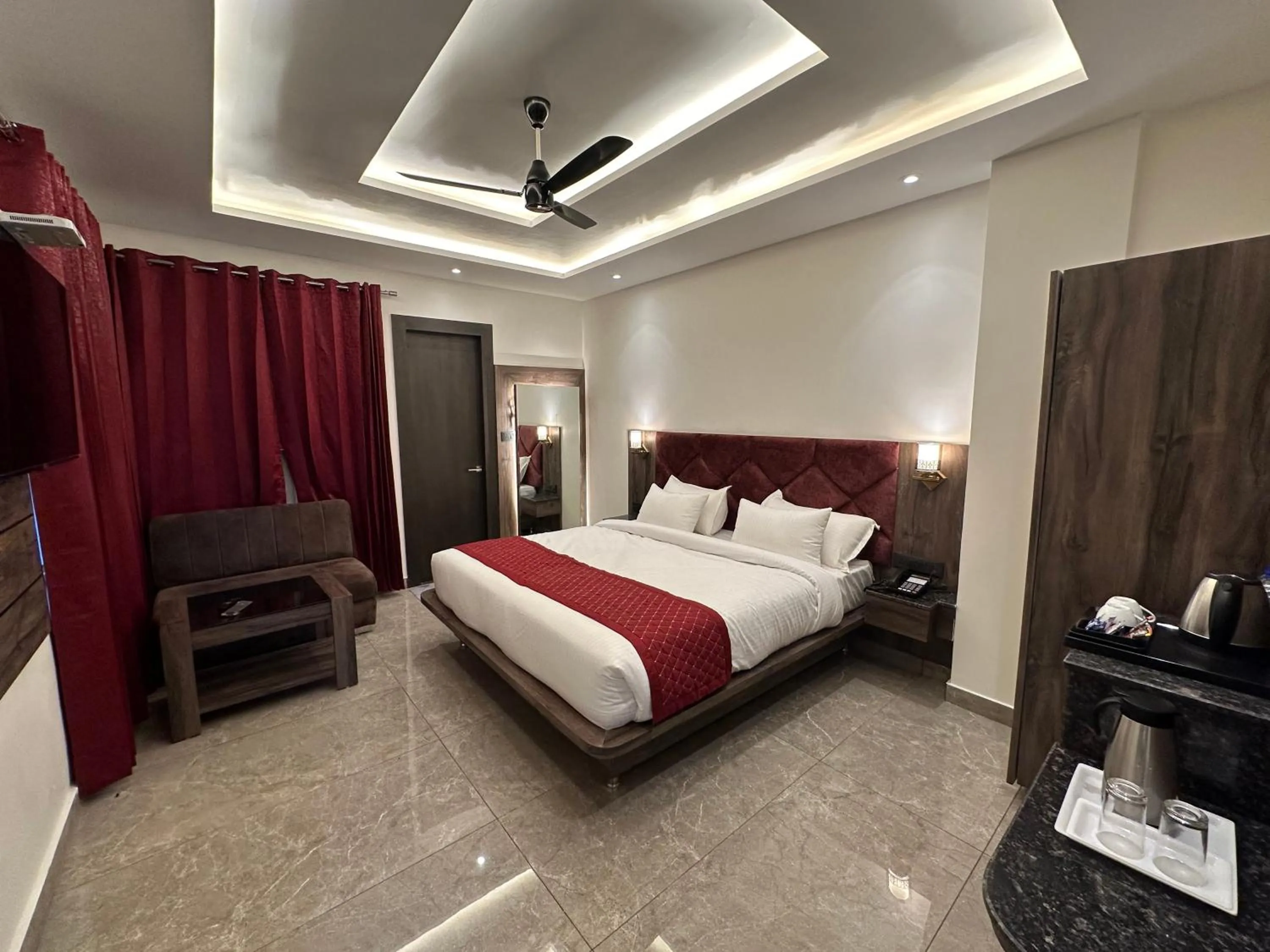 Bed in Hotel The Vaishvik