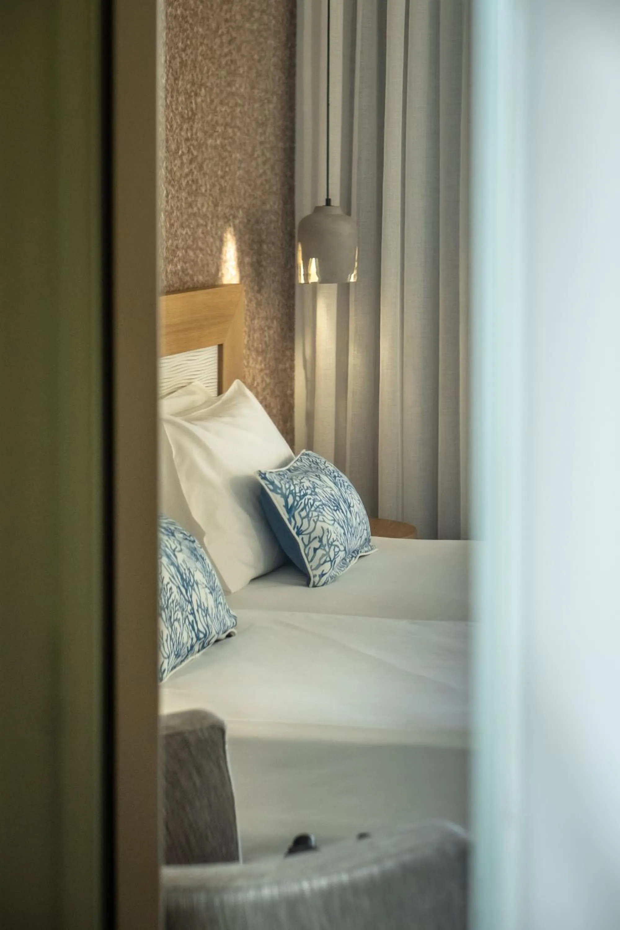 Bed in Aeolos Beach Resort