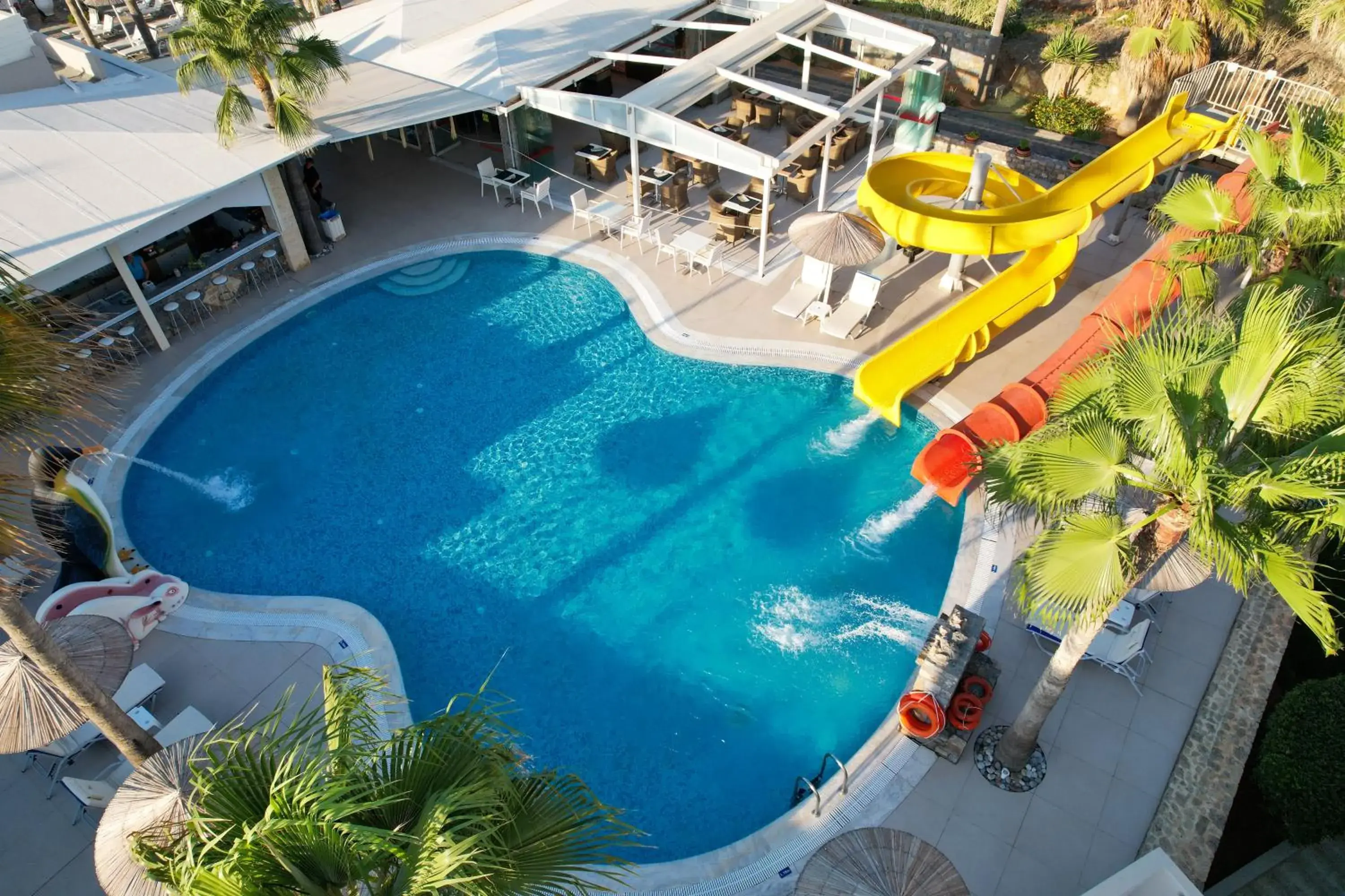 Pool view in Aeolos Beach Resort Pool view in Aeolos Beach Resort